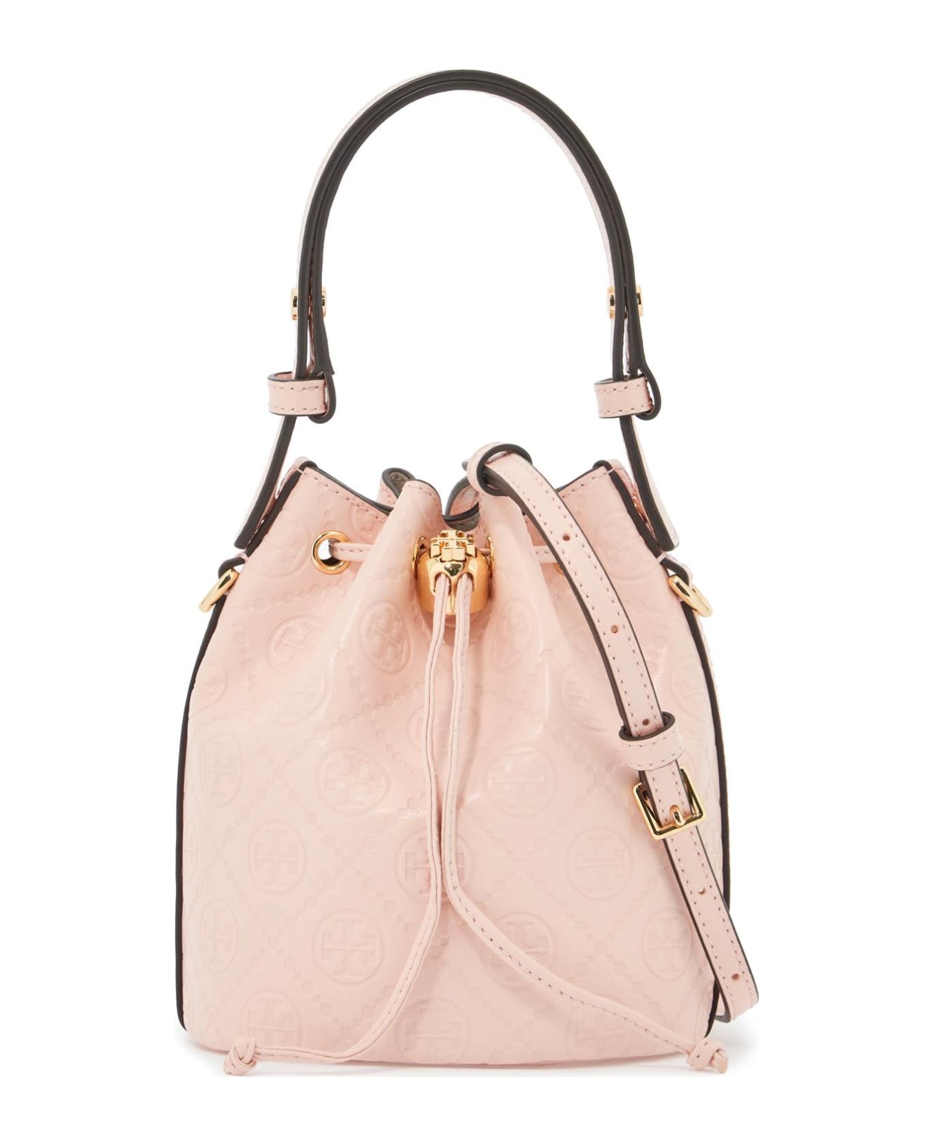 Tory Burch T Monogram Mini Bucket Bag - BLUSH (Pink)