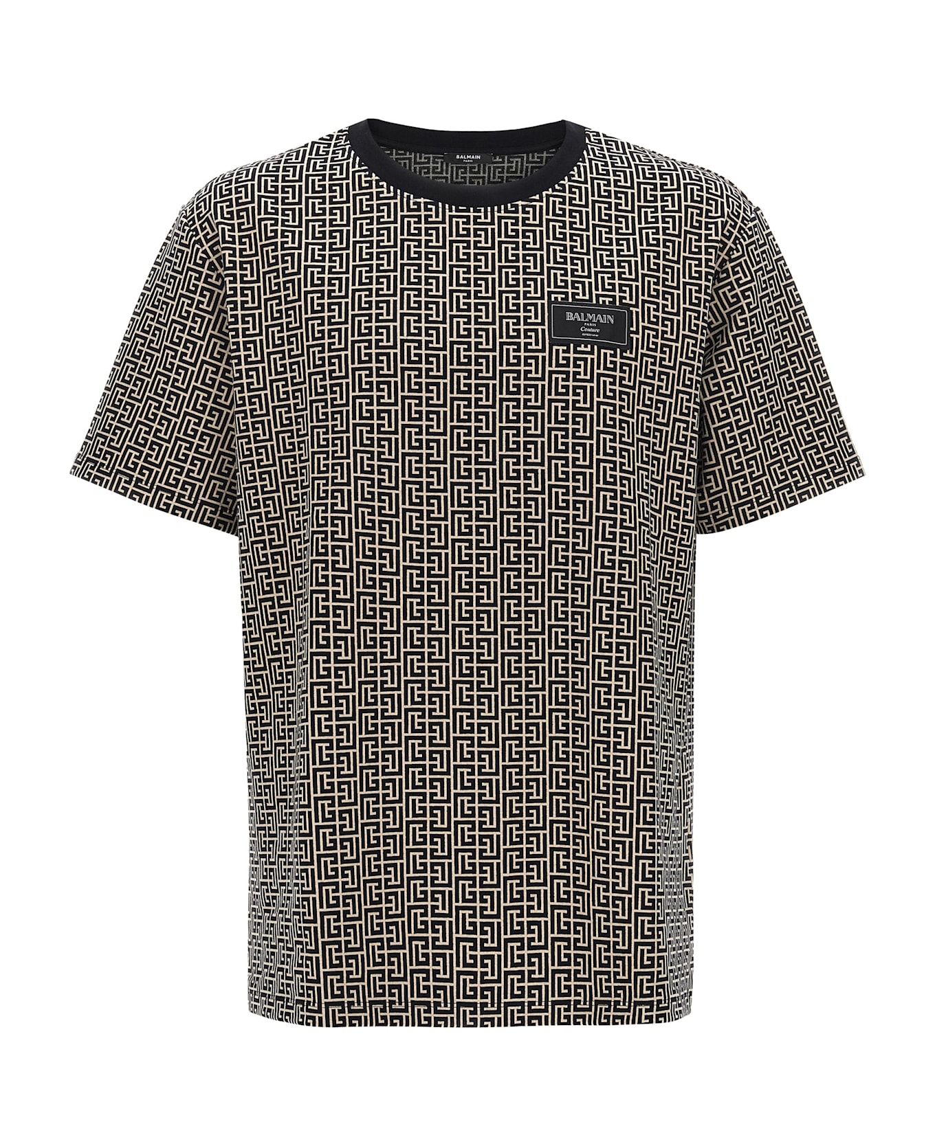 Balmain 
monogram Couture
 T-shirt - Multicolor