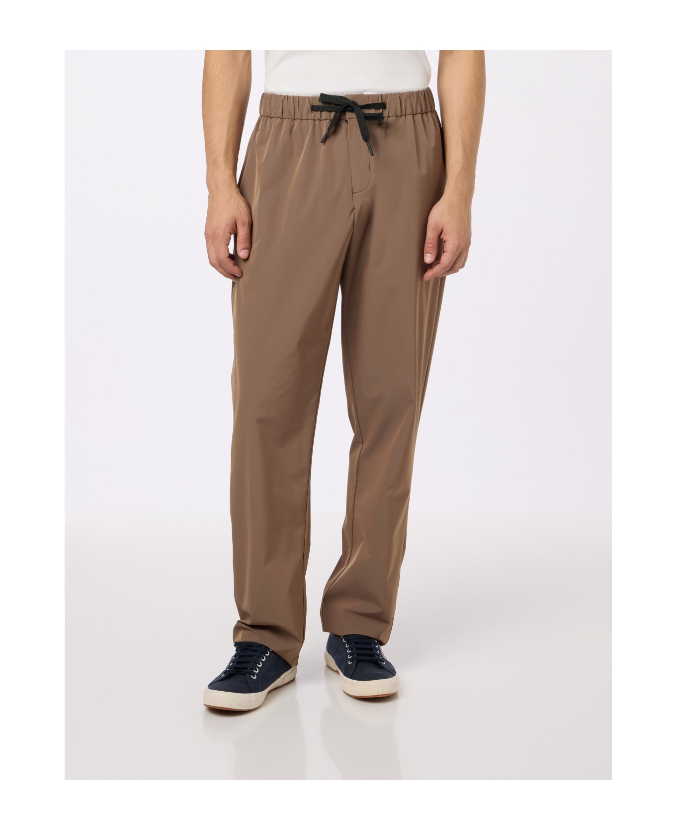 MC2 Saint Barth Man Khaki Casual Pants Porter - BROWN