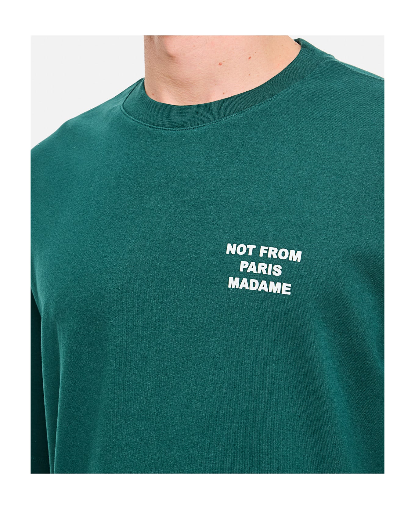 Drôle de Monsieur T-shirt Slogan - Green