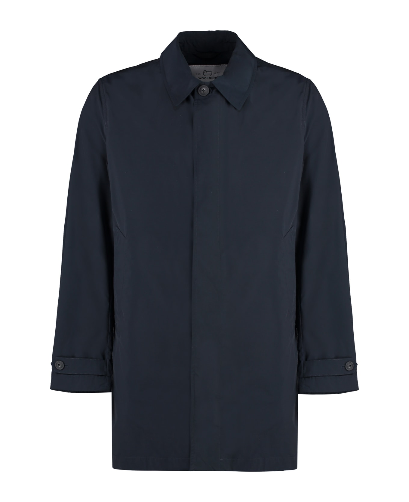 Woolrich New City Nylon Trench Coat - blue