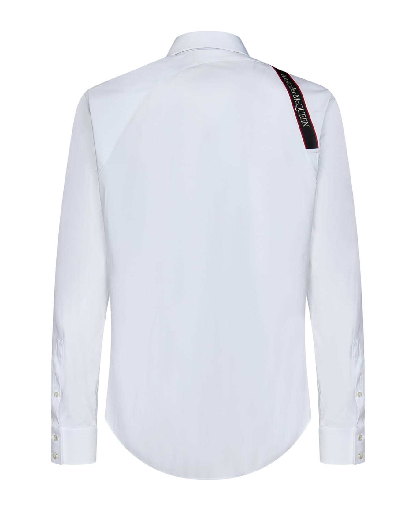 Alexander McQueen Cotton Poplin Shirt - Bianco