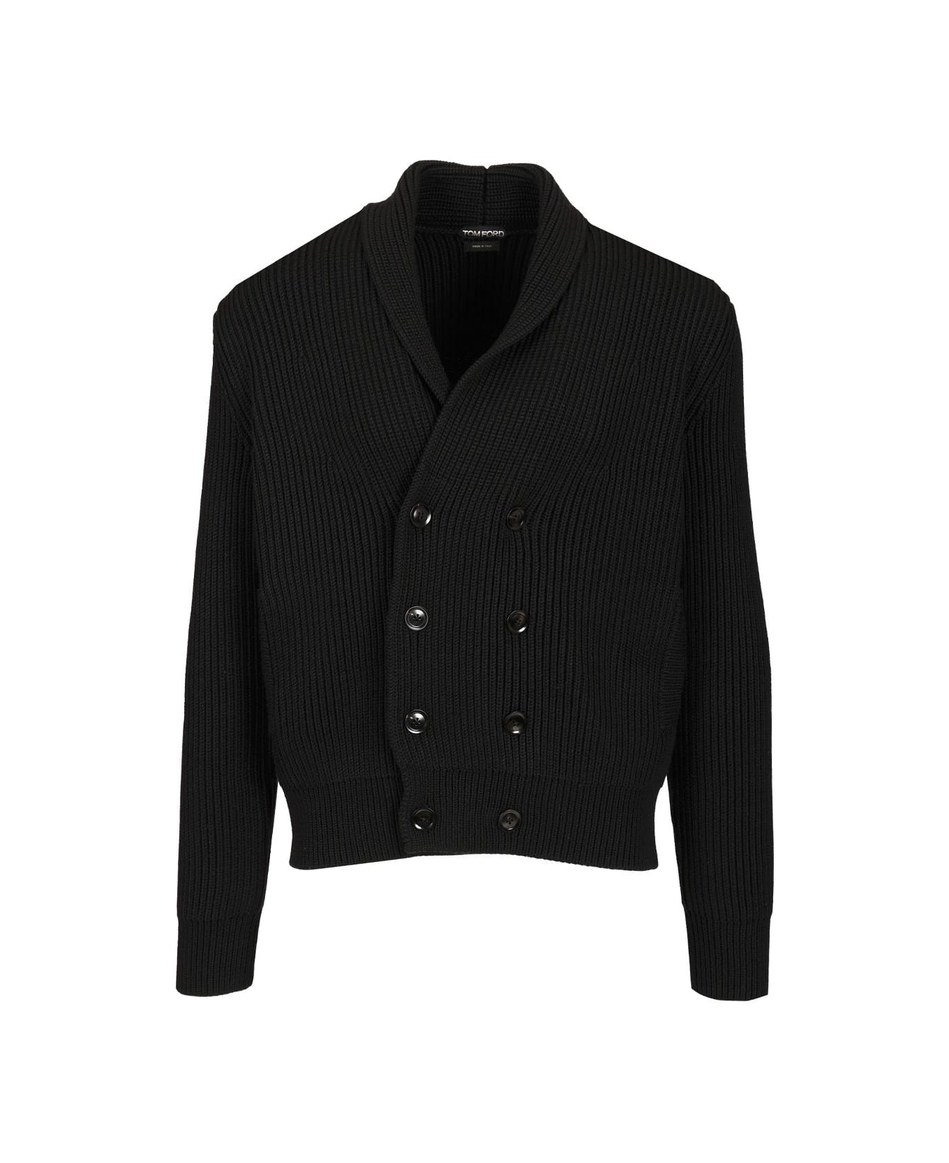 Tom Ford Double-breasted Cardigan - BLACK