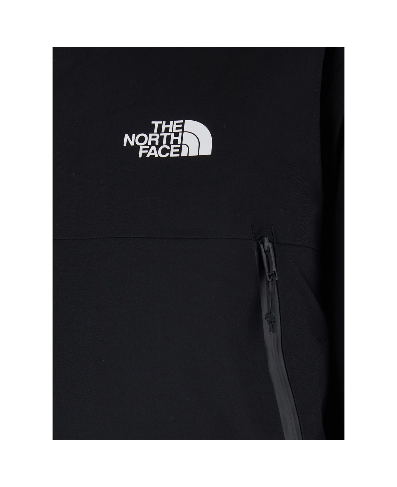 The North Face Black Jacket With Drawstring Hood And Logo Detail On Front And Rear In Tech Fabric Man - Black