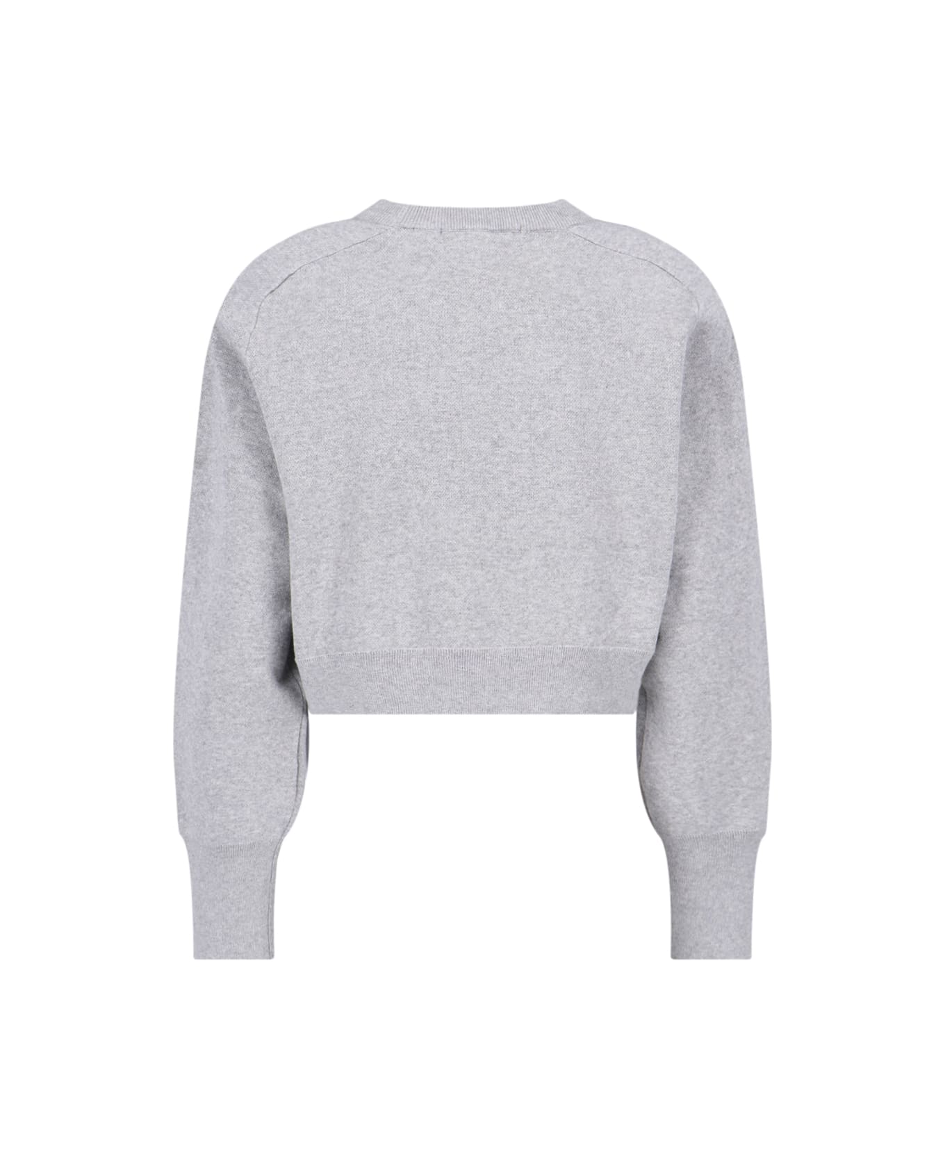 Rotate by Birger Christensen Logo Cropped Sweatshirt - Gray