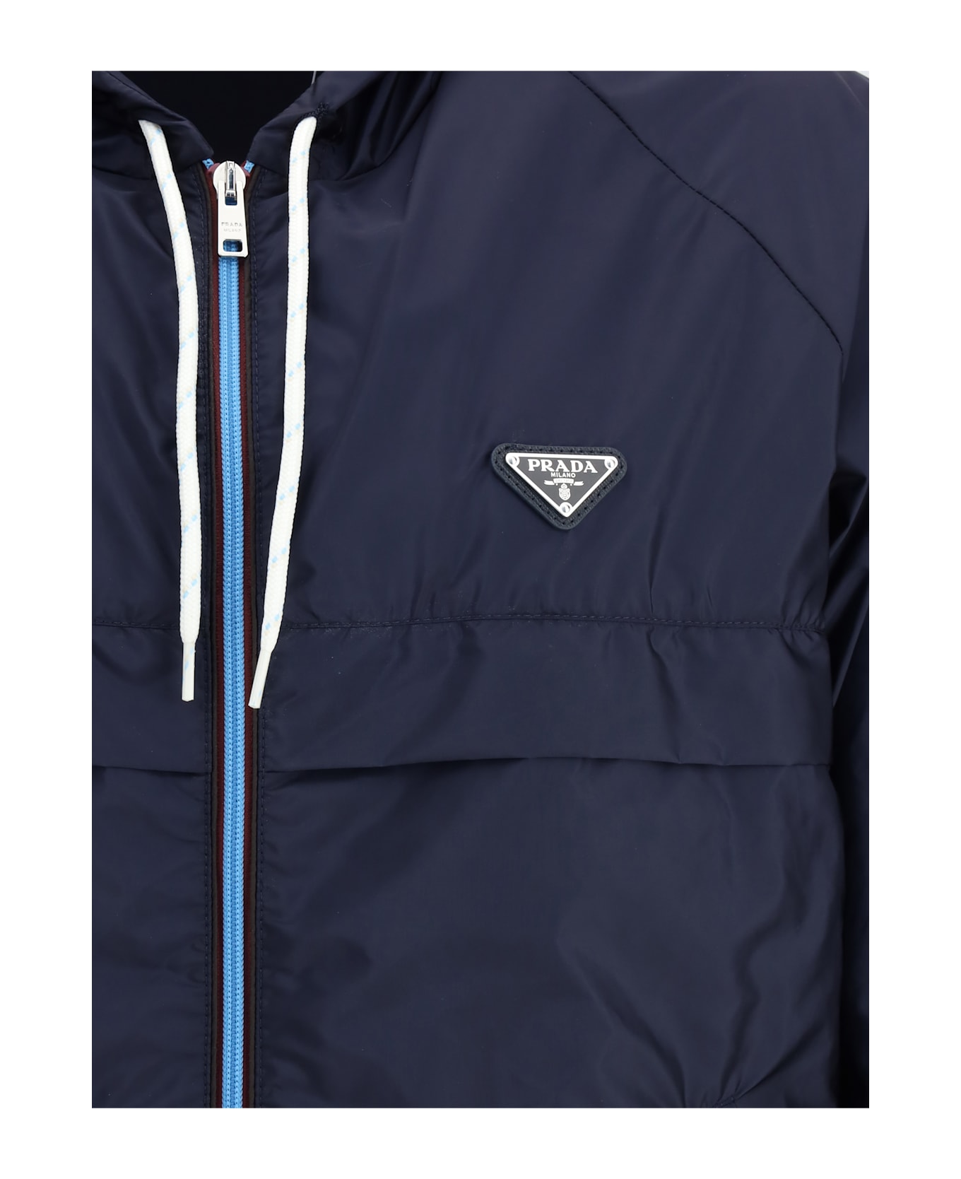Prada Waterproof Hooded Jacket - Blue