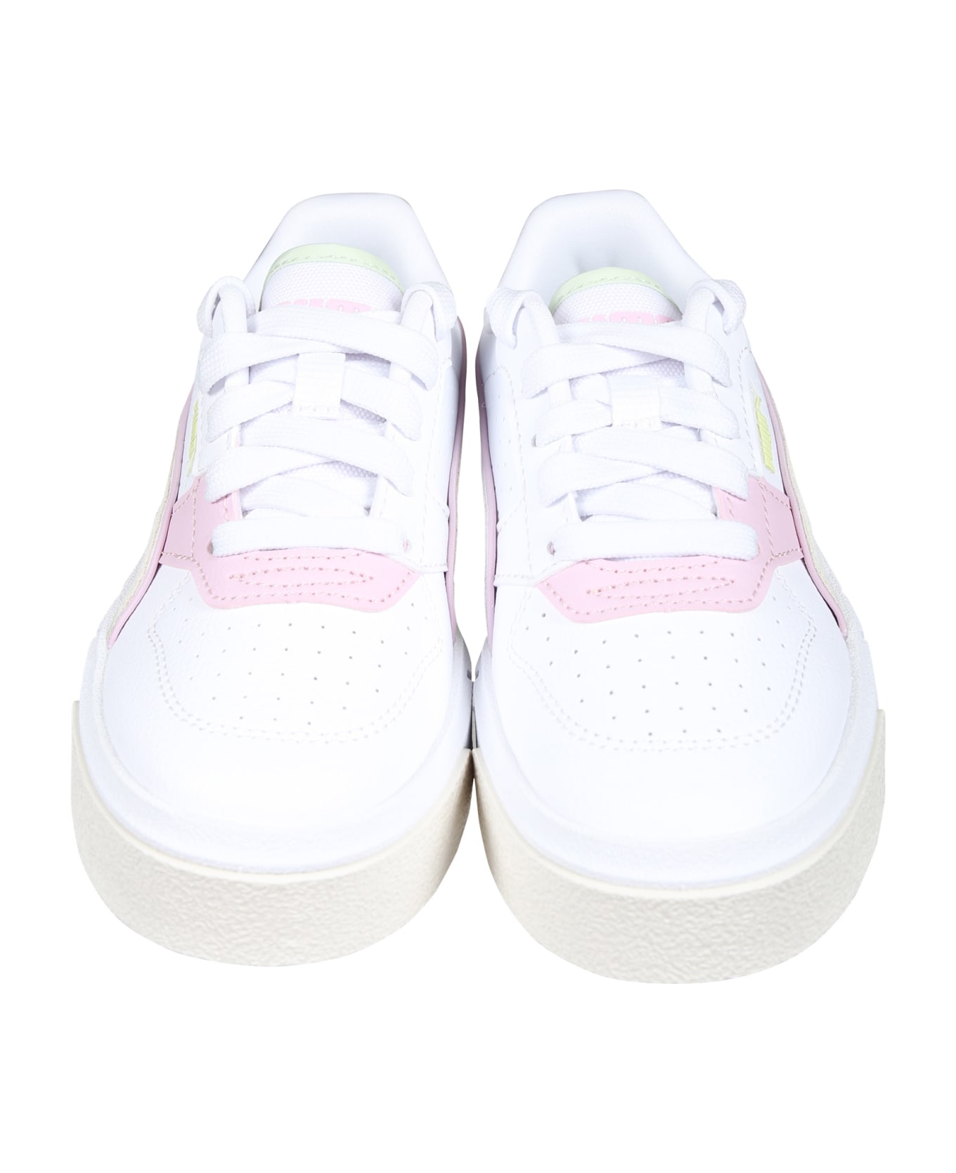 Puma White Cali Sneakersfor Girl With Logo - White シューズ