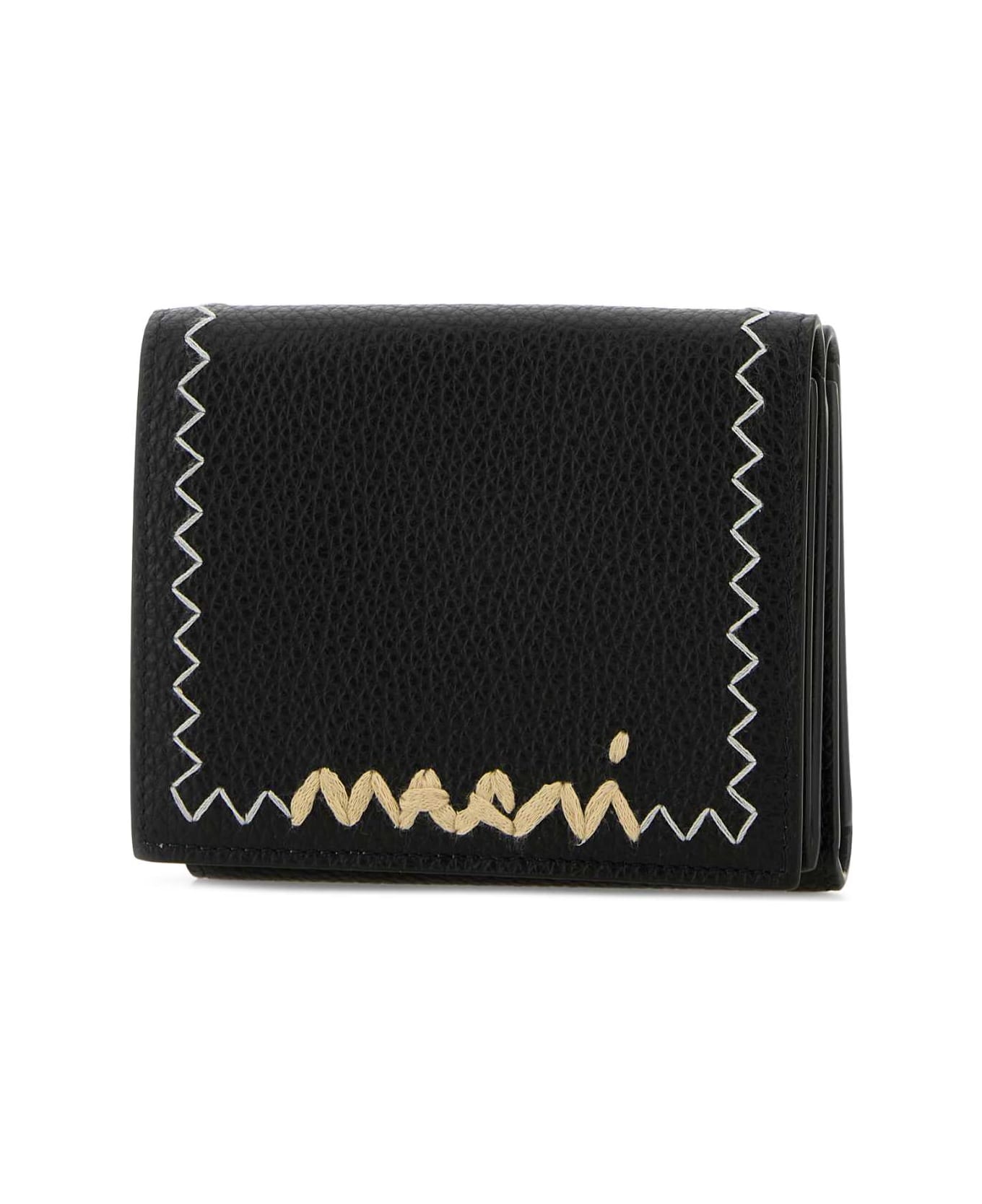 Marni Black Leather Wallet - 00N99
