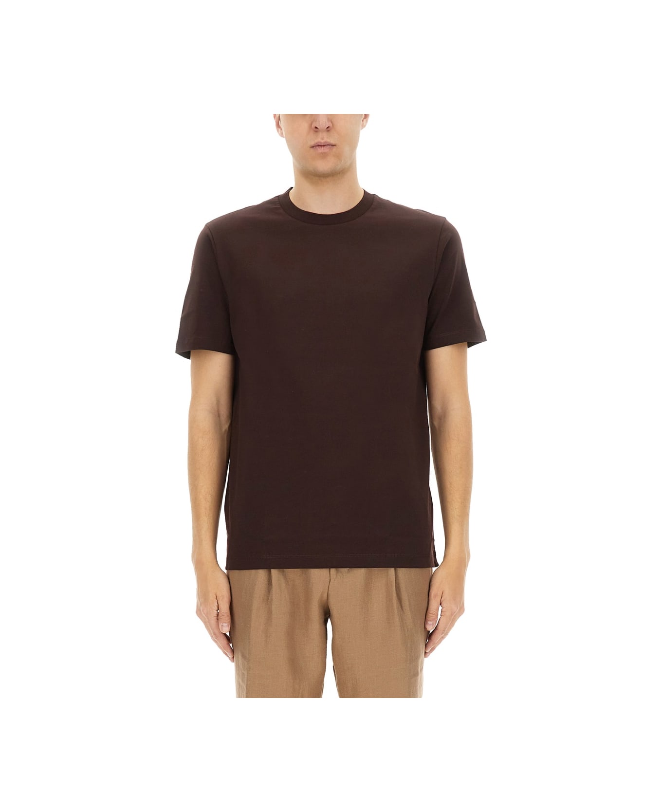 Hugo Boss "l-tesar 14" T-shirt - BROWN