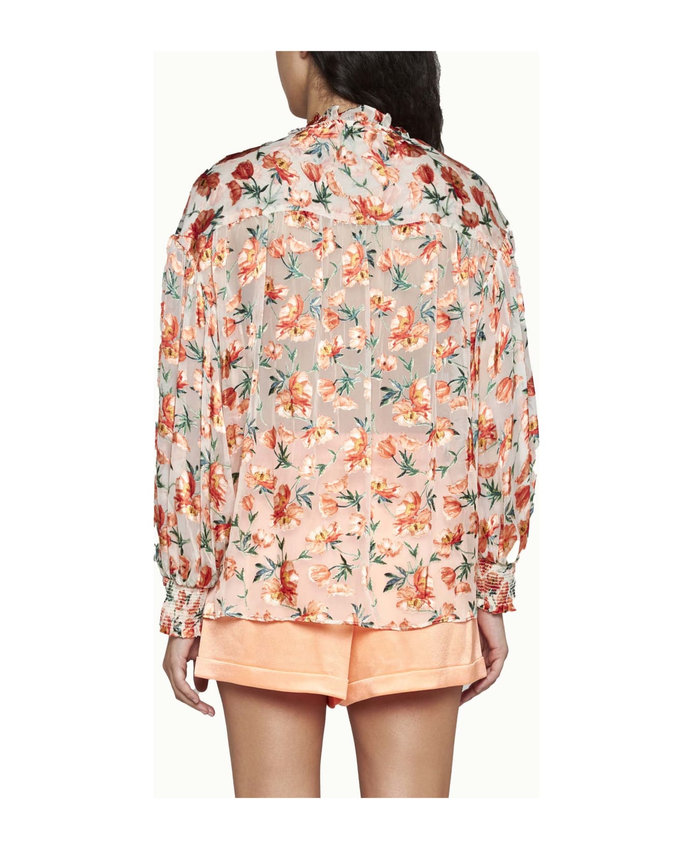 Alice + Olivia Shirt - Falling for you off white ブラウス
