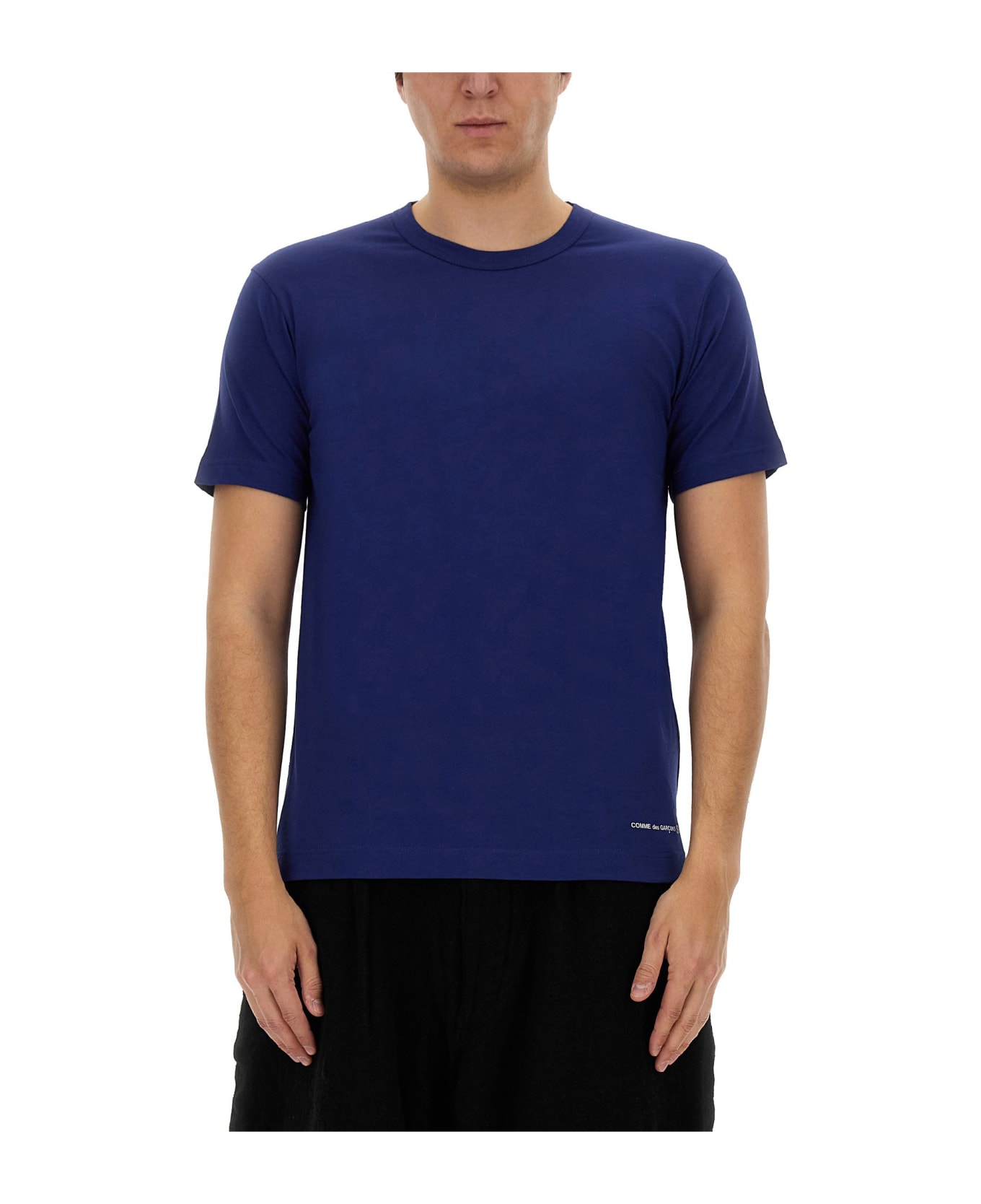 Comme des Garçons Shirt T-shirt With Logo T-Shirt - NAVY シャツ