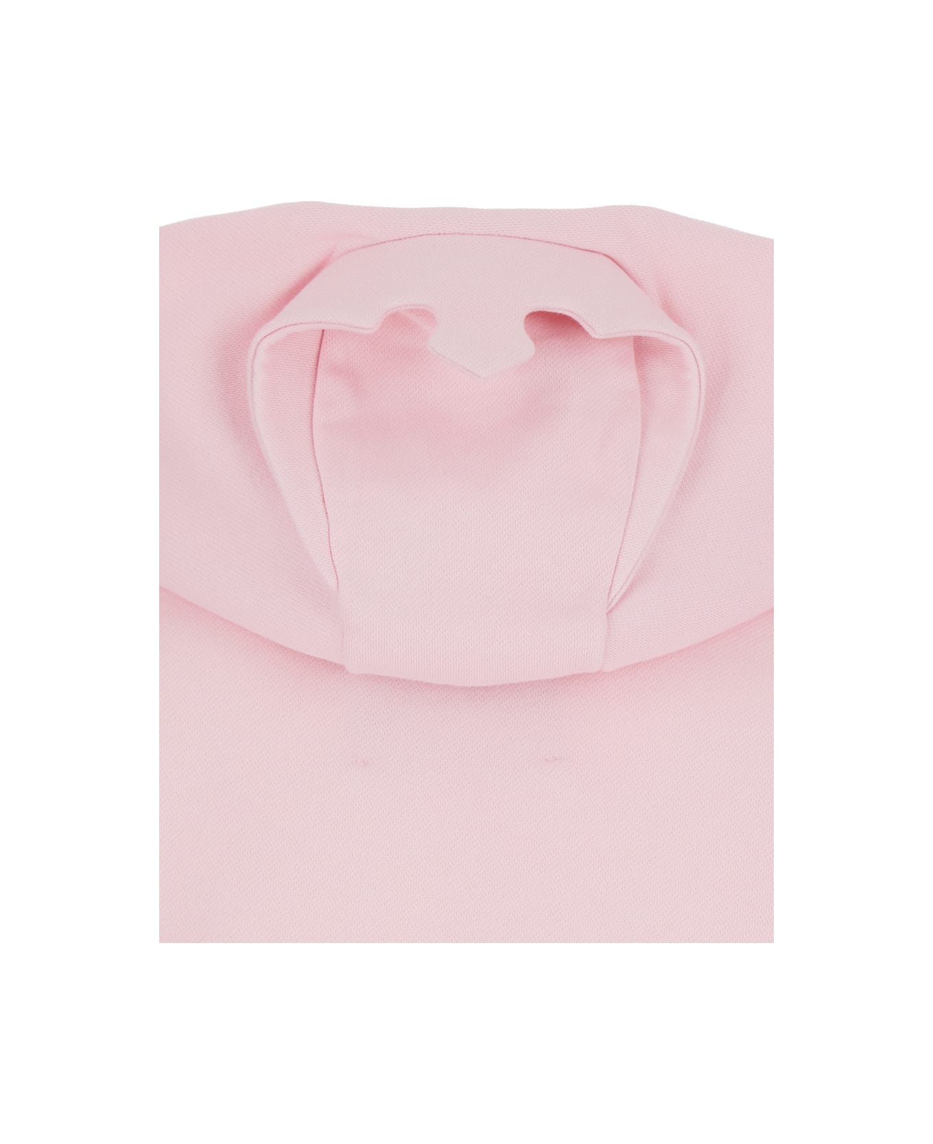 Coperni Pink Sweatshirt With Logo Lettering And Front Kangaroo Pocket In Cotton Woman - Pink
