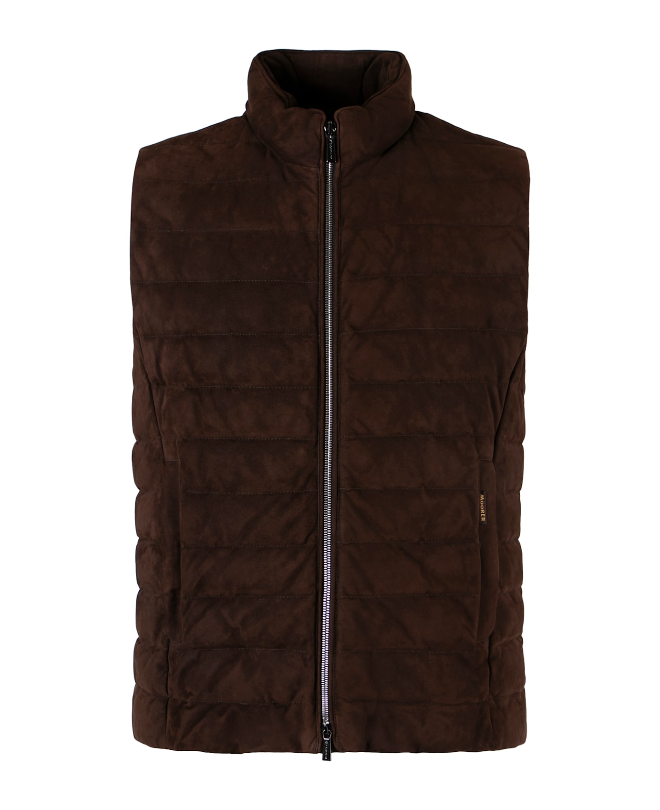 Moorer Calaf Padded Bodywarmer - brown