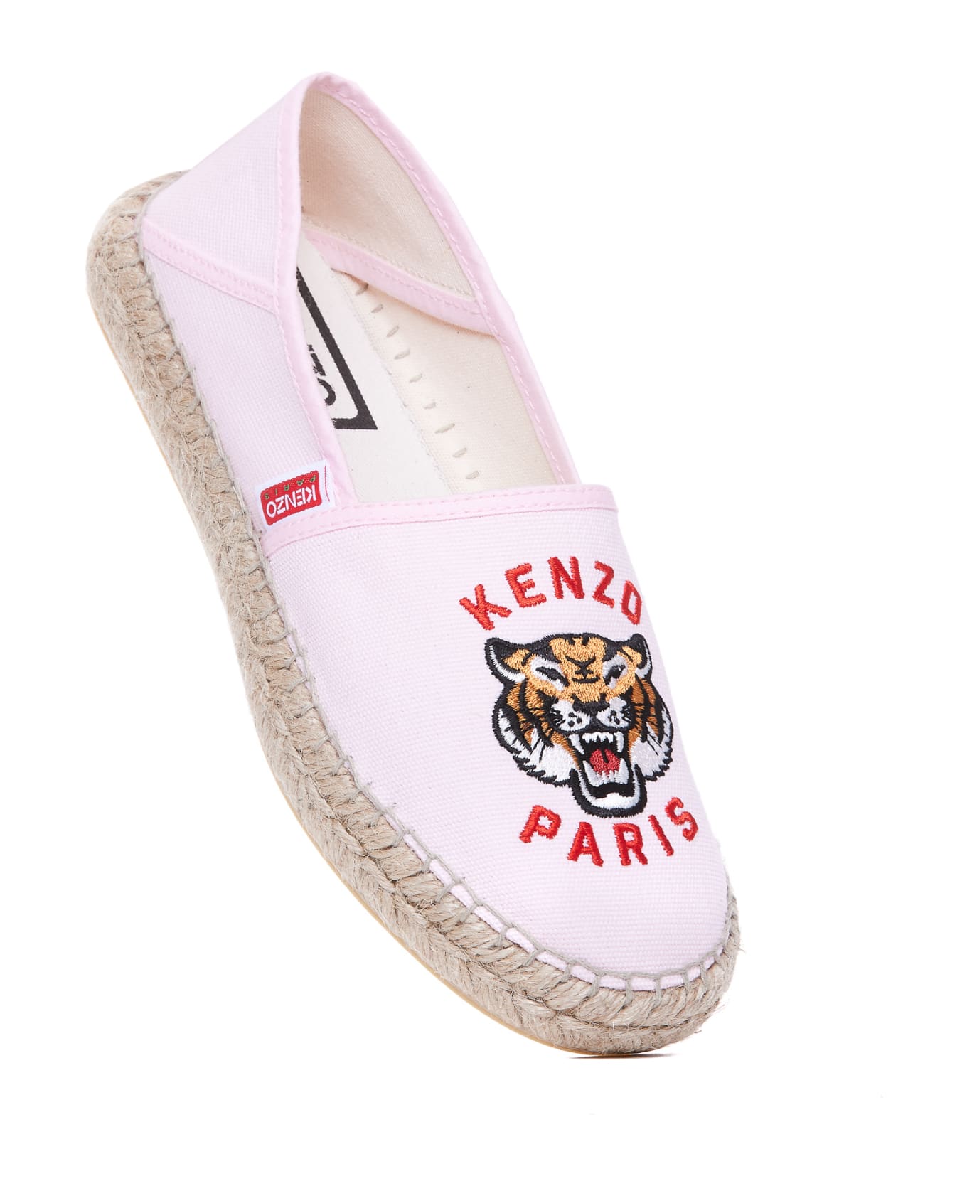 Kenzo Lucky Tiger Logo Espadrilles - Pink