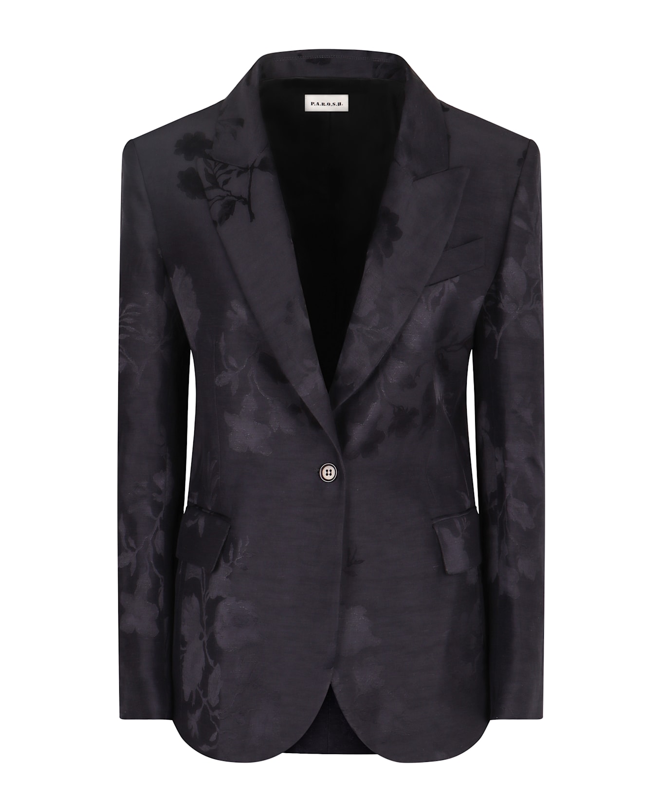 Parosh Single-breasted One Button Jacket - blue