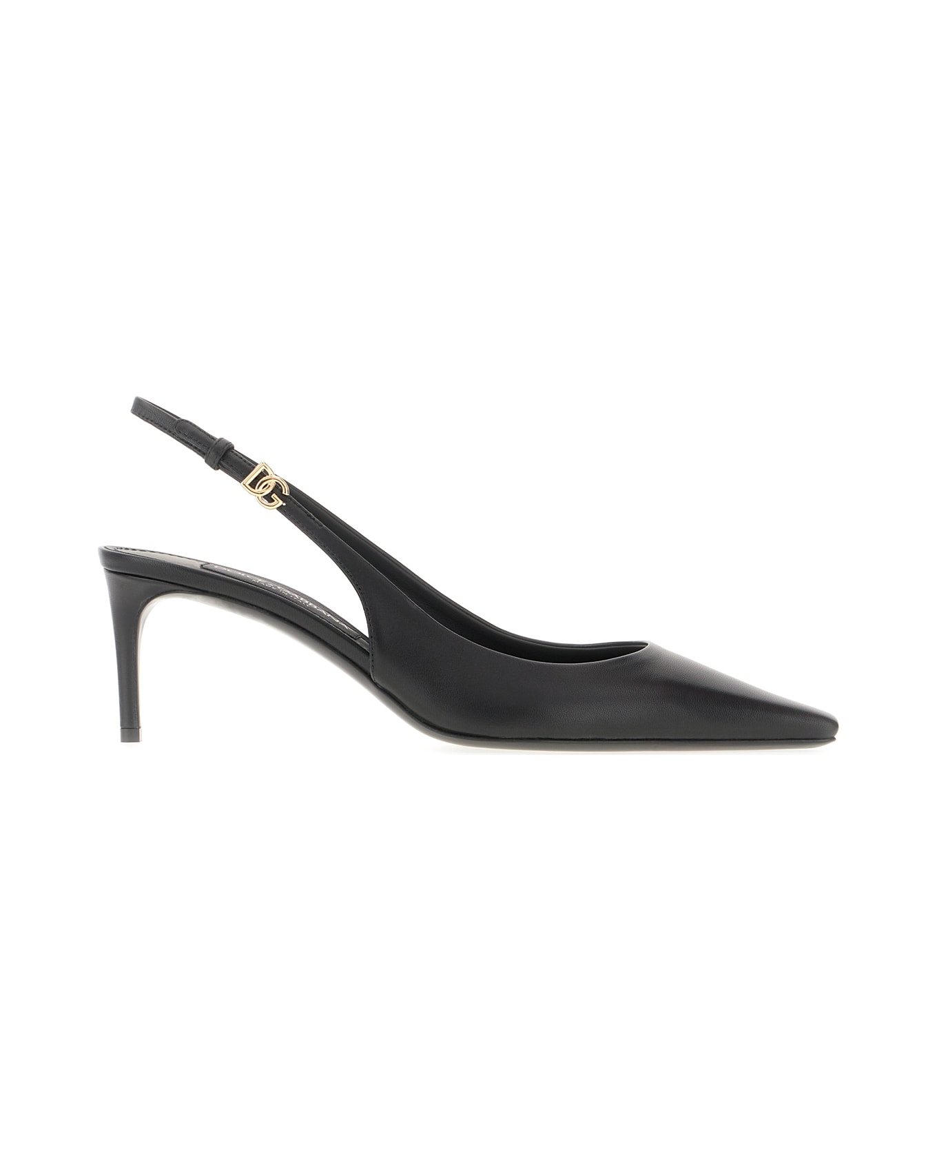 Dolce & Gabbana Black Nappa Leather Pumps - NERO