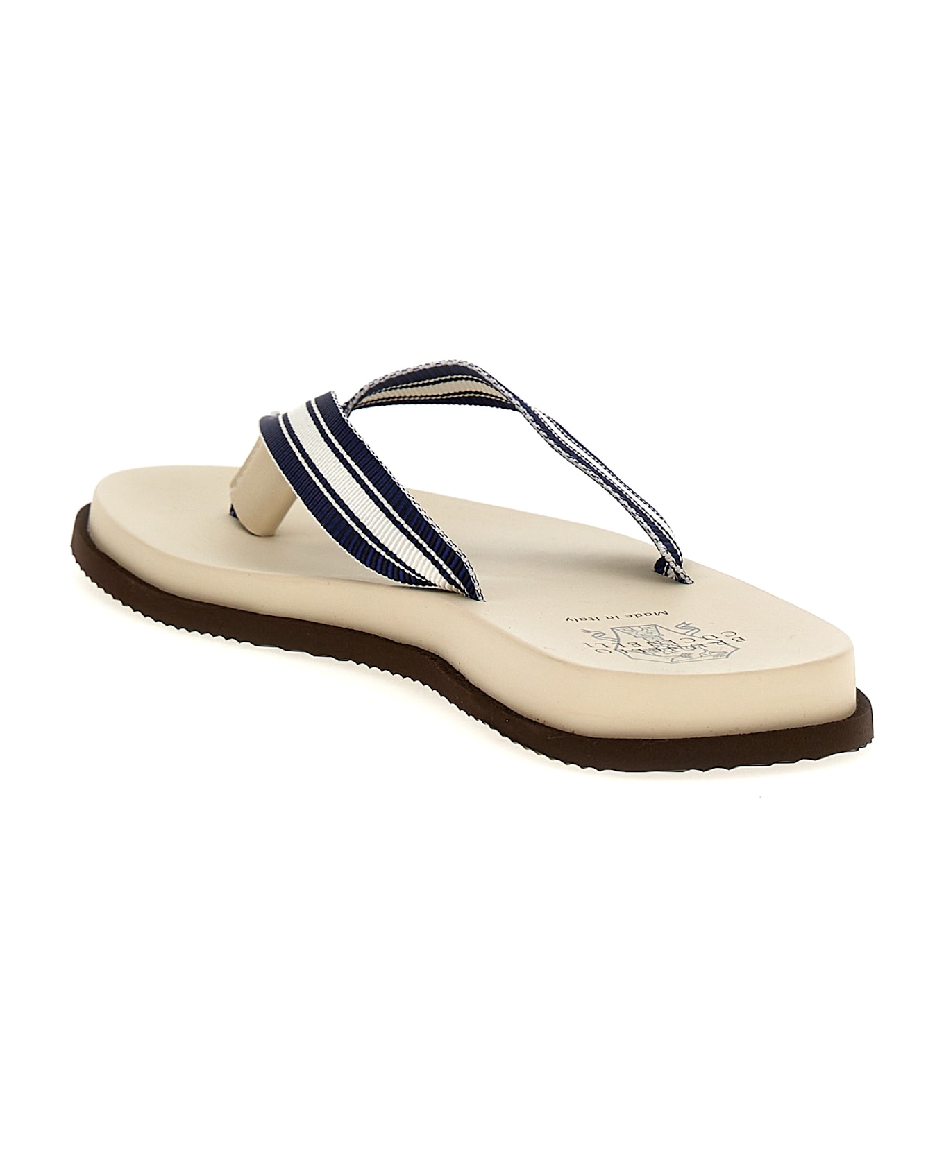 Brunello Cucinelli 'pool Slide' Sandals - Multicolor