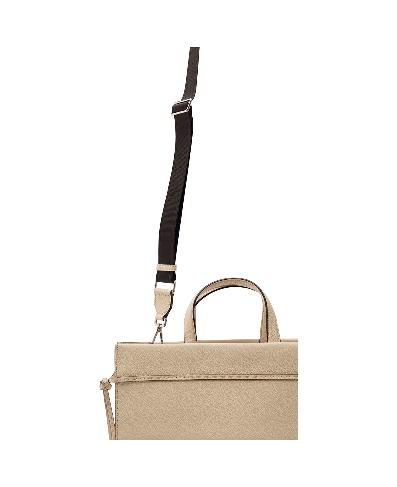 Fendi Ivory Medium Go To Shopper Shopping Bag - F0MU3