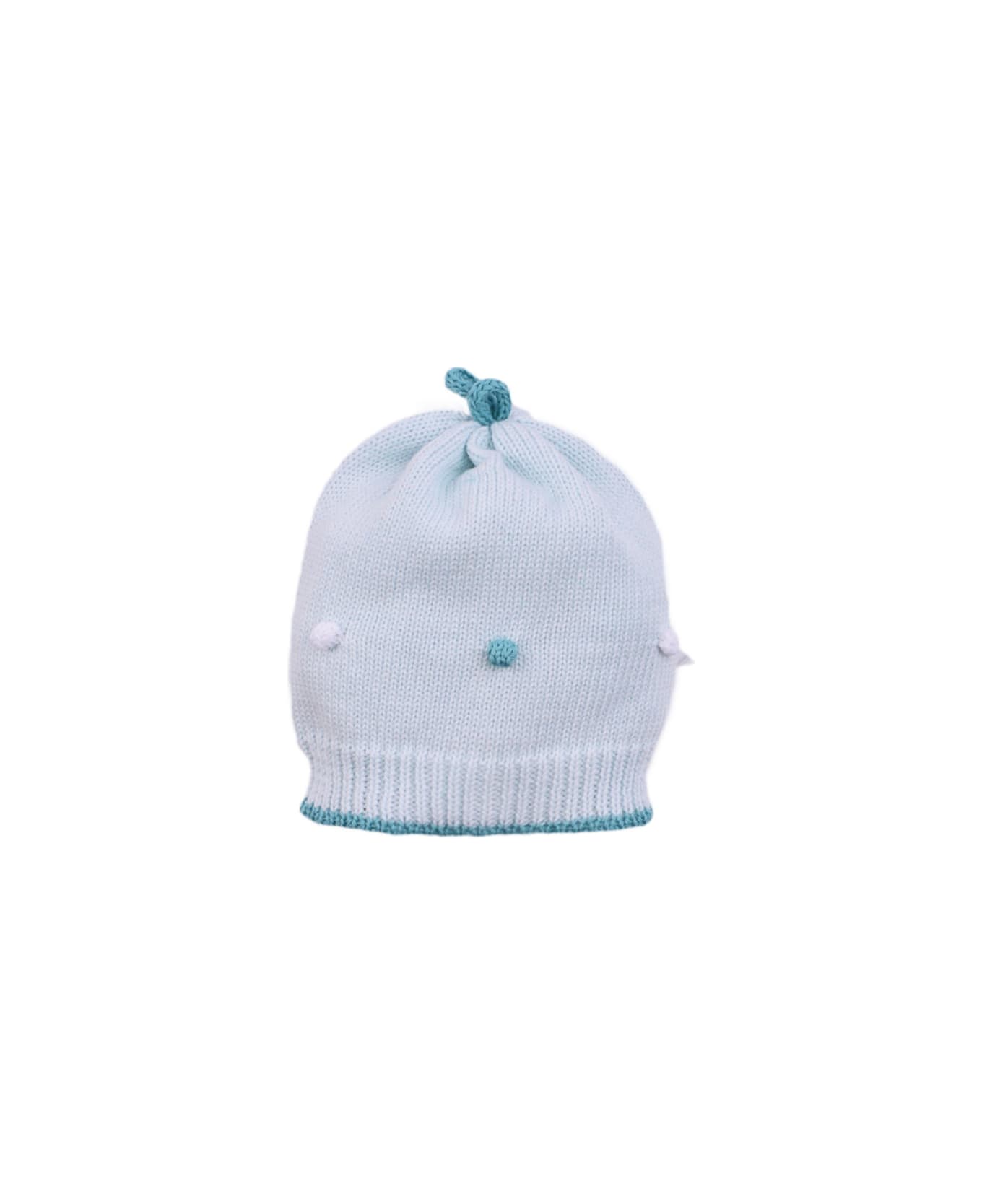 Piccola Giuggiola Cotton Knitted Hat - Green