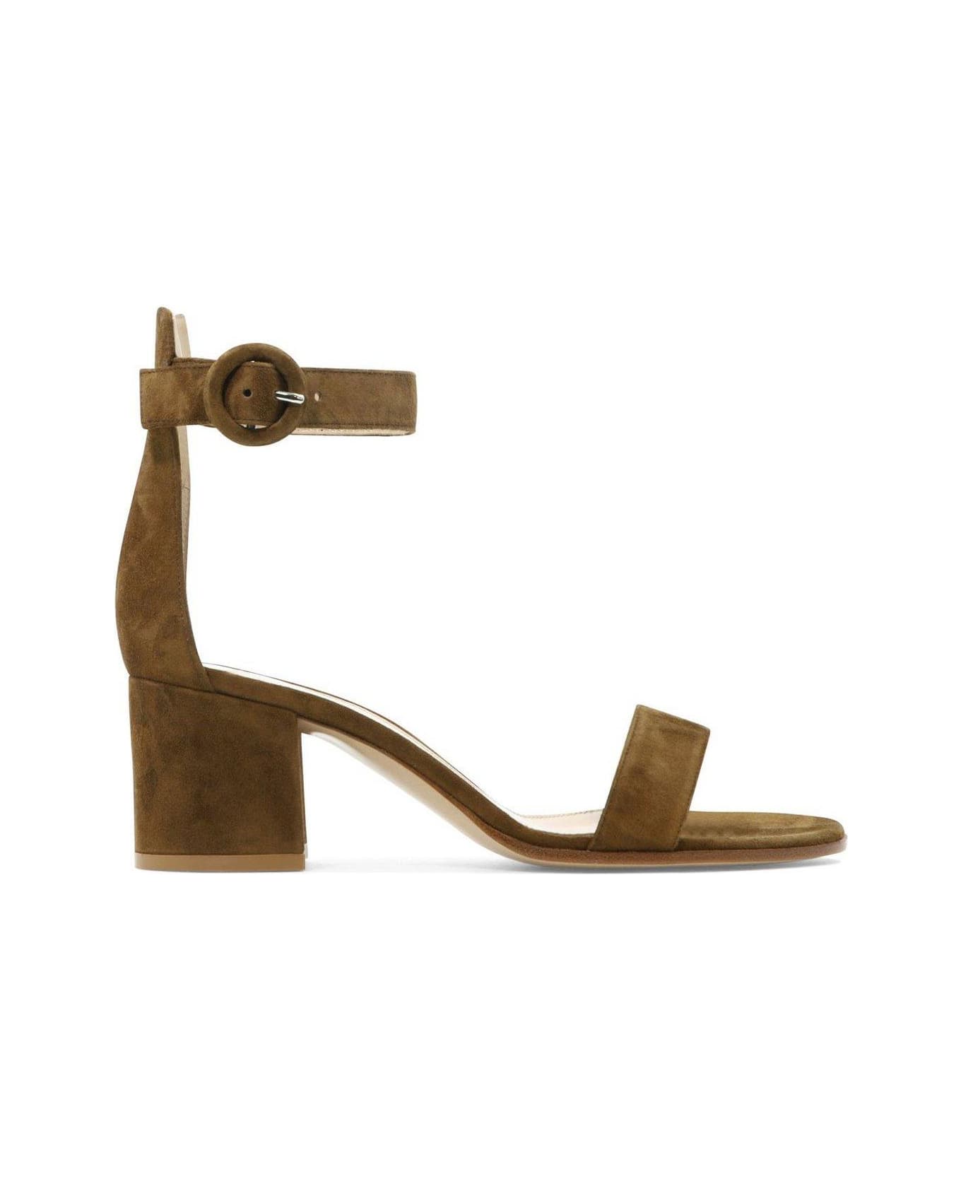 Gianvito Rossi Versilia Ankle Strap Sandals - Beige