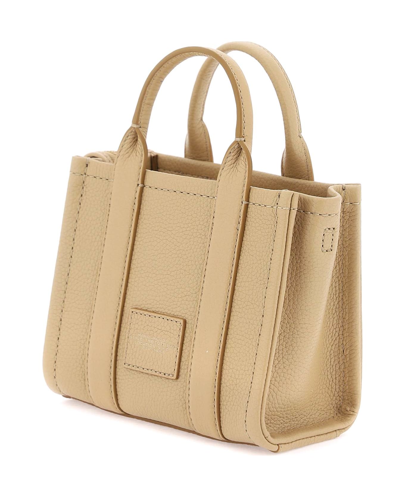 Marc Jacobs The Leather Mini Tote Bag - CAMEL (Beige)