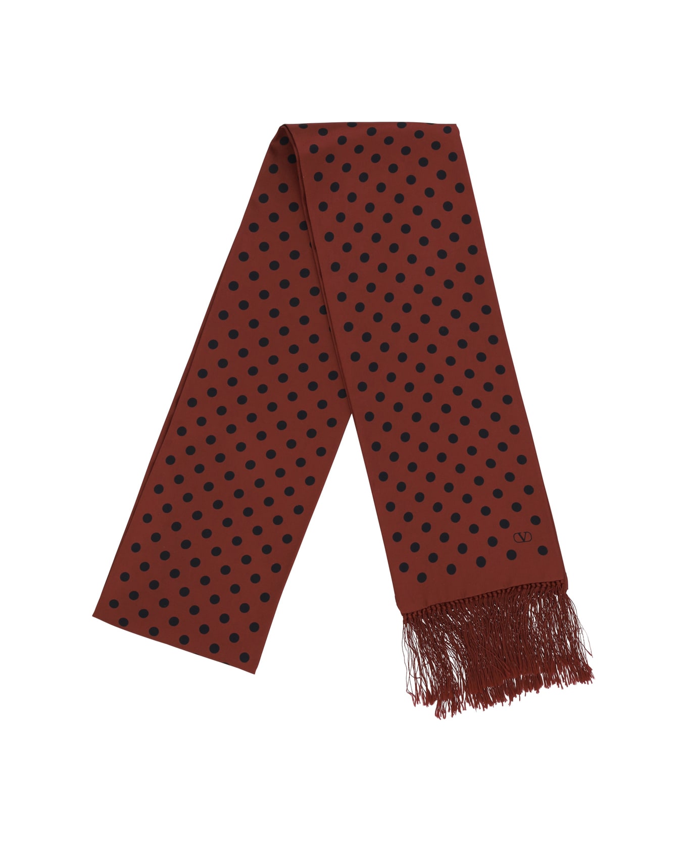 Valentino Garavani Polka-dot Pattern Silk Scarf