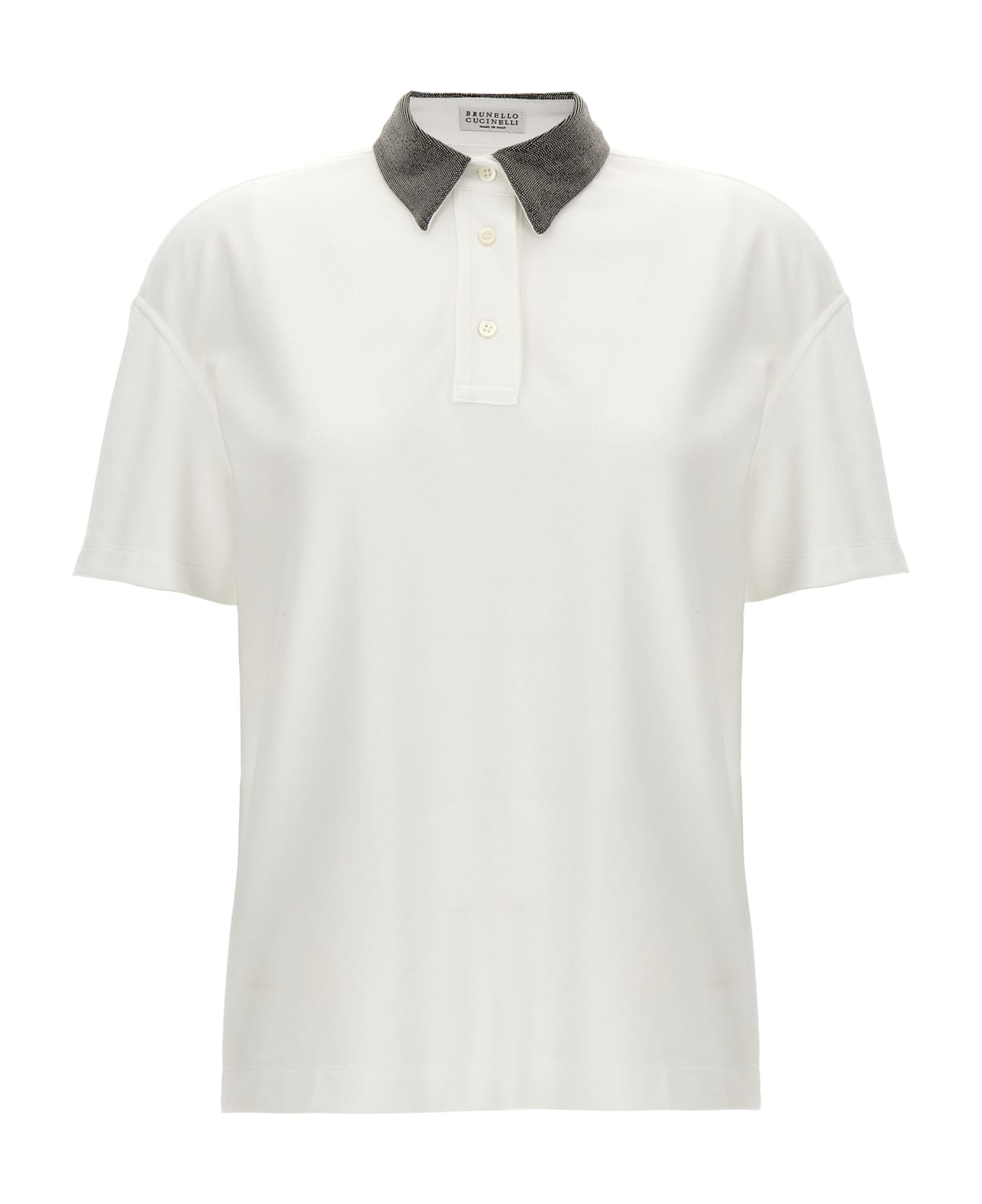 Brunello Cucinelli 'monile' Polo Shirt - White
