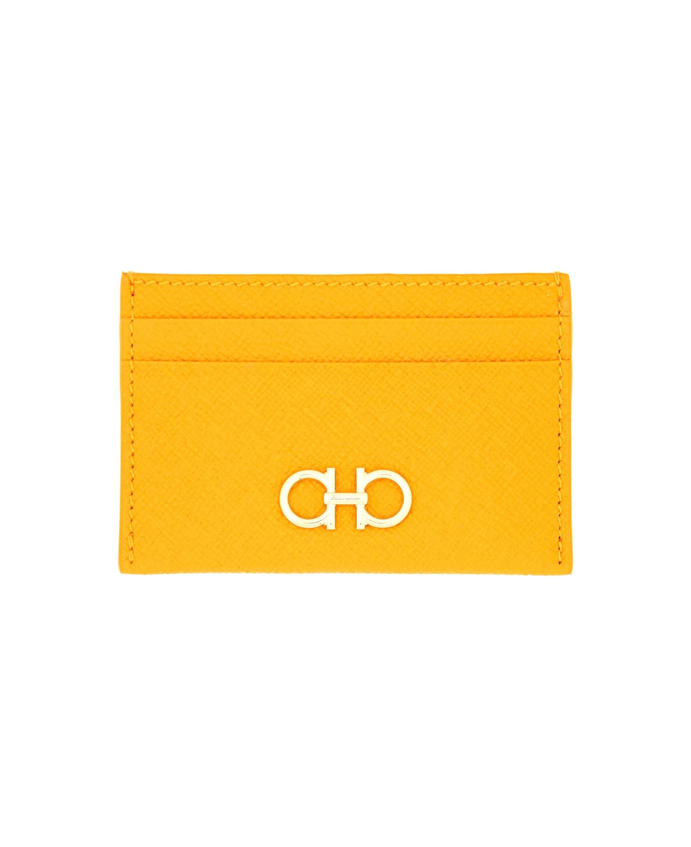 Ferragamo Card Holder "hooks" - YELLOW