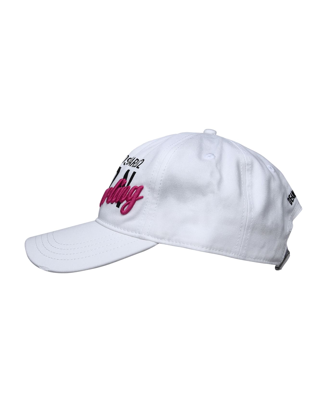 Dsquared2 Icon Logo Baseball Cap - Bianco 帽子