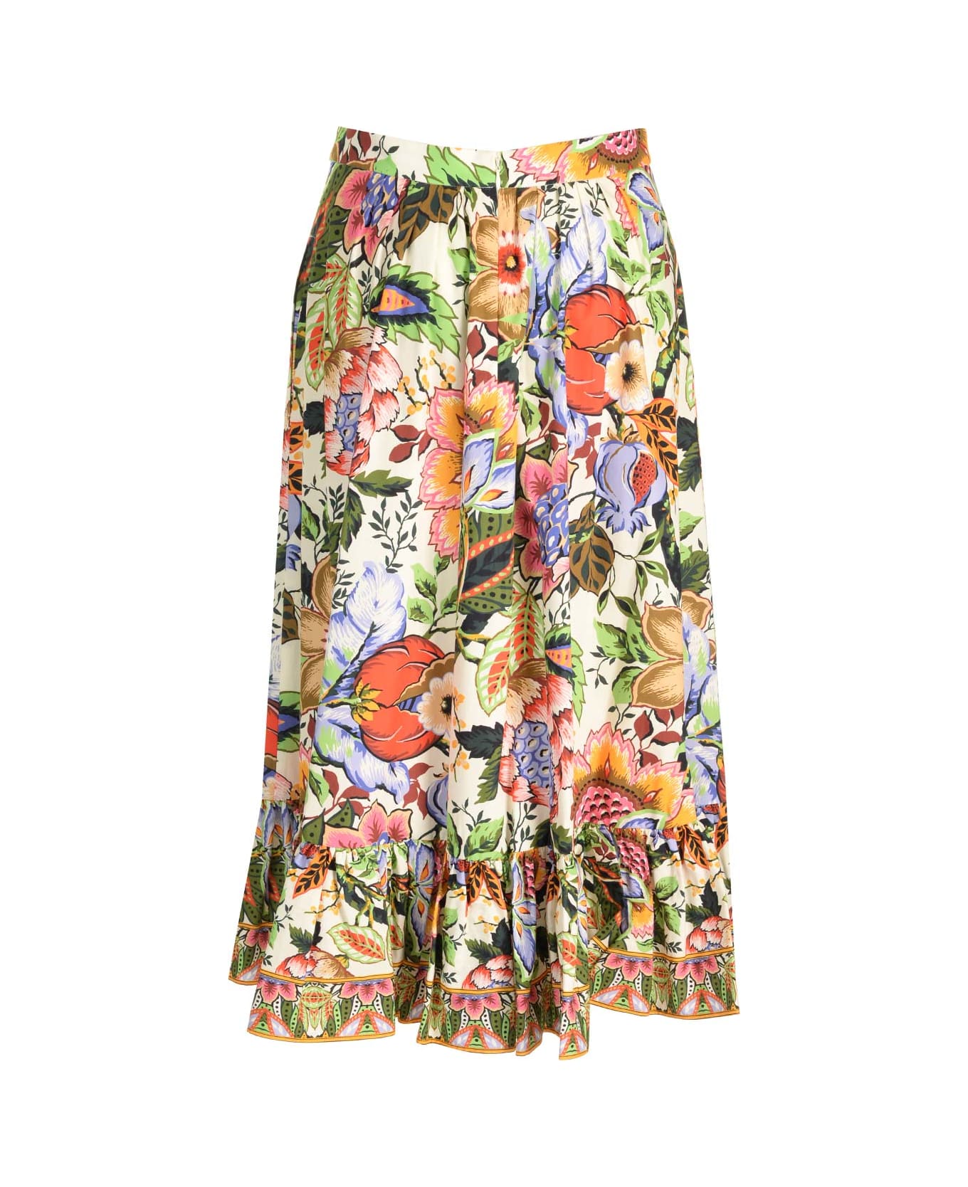Etro Printed Mdi Skirt - MultiColour
