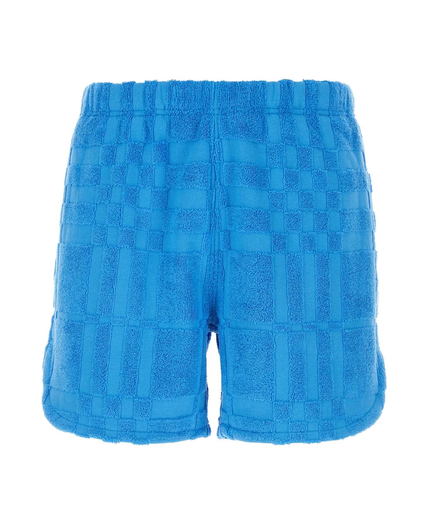 Burberry Light-blue Terry Fabric Bermuda Shorts - BRIGHTCERULEANBLUE ショートパンツ