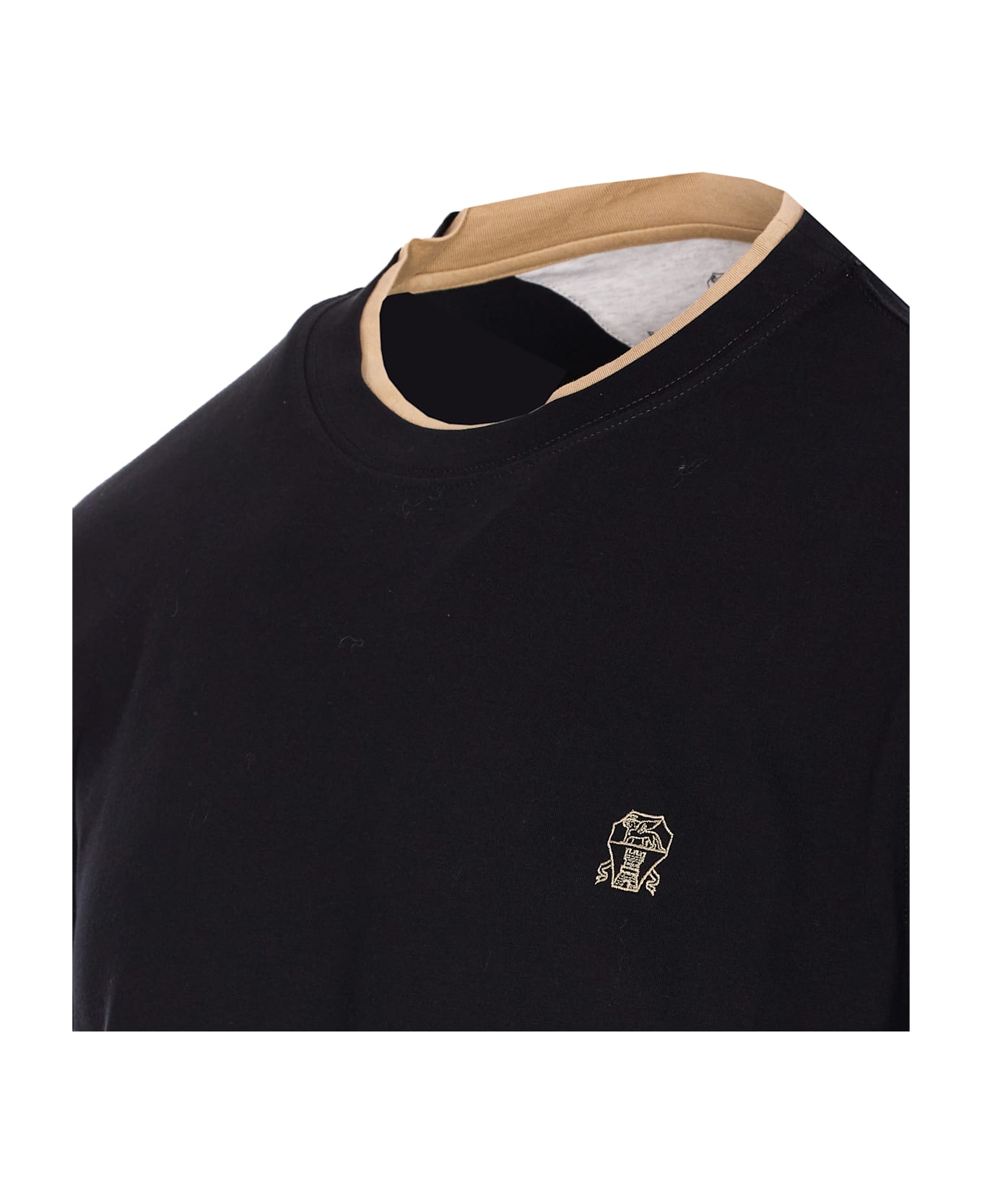 Brunello Cucinelli Logo T-shirt - Black