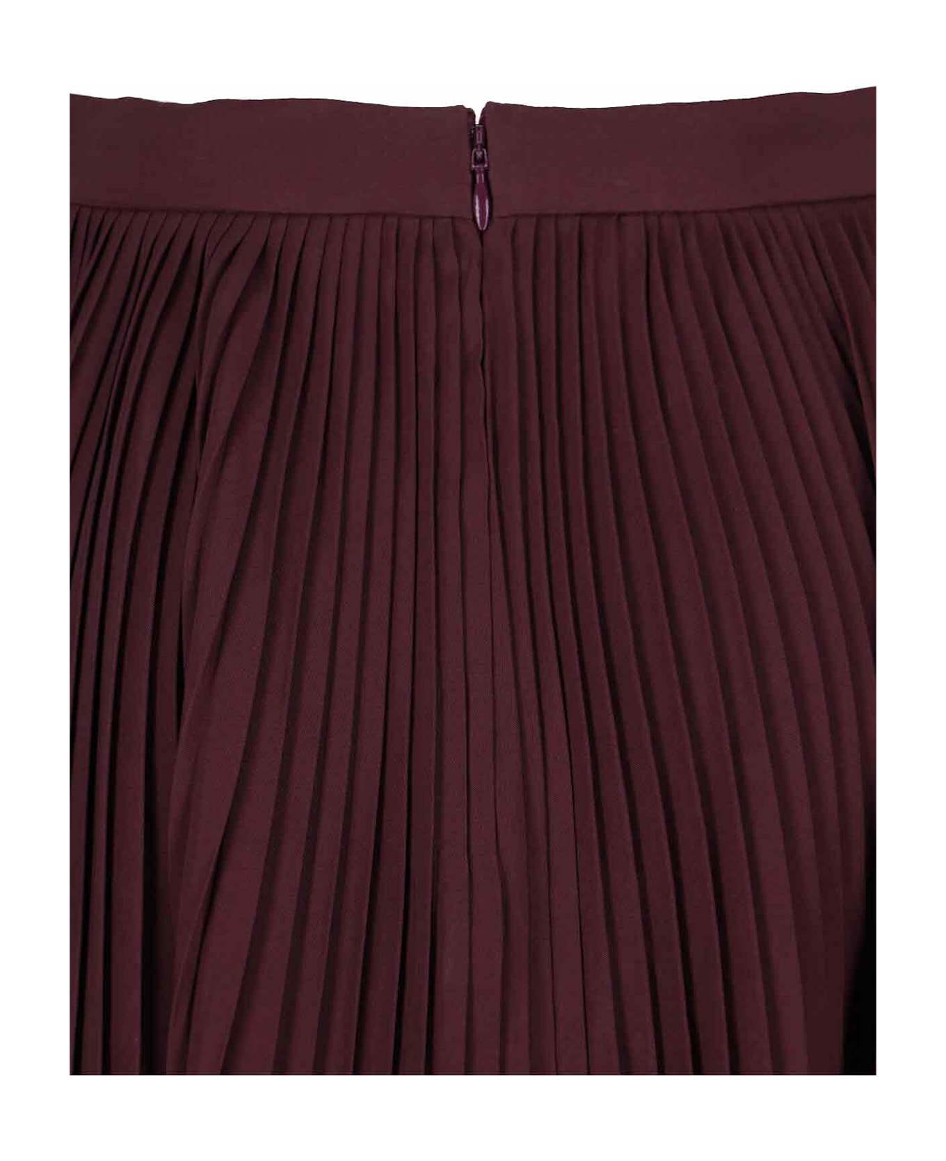 Alexander McQueen Asymmetrical Pleated Midi Skirt - Red