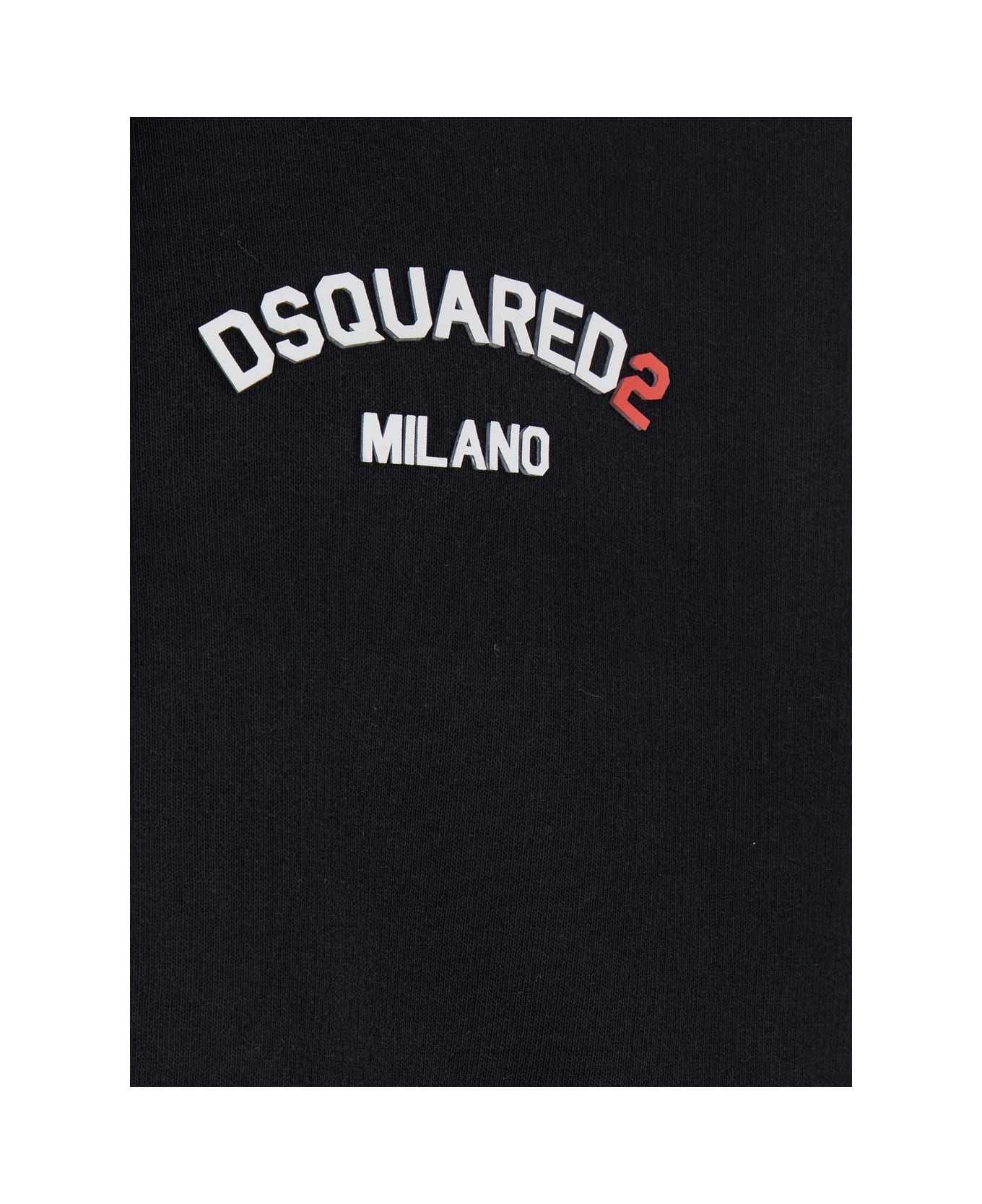 Dsquared2 Sweatshirt With Hood And Zip And Logo Detail - Black