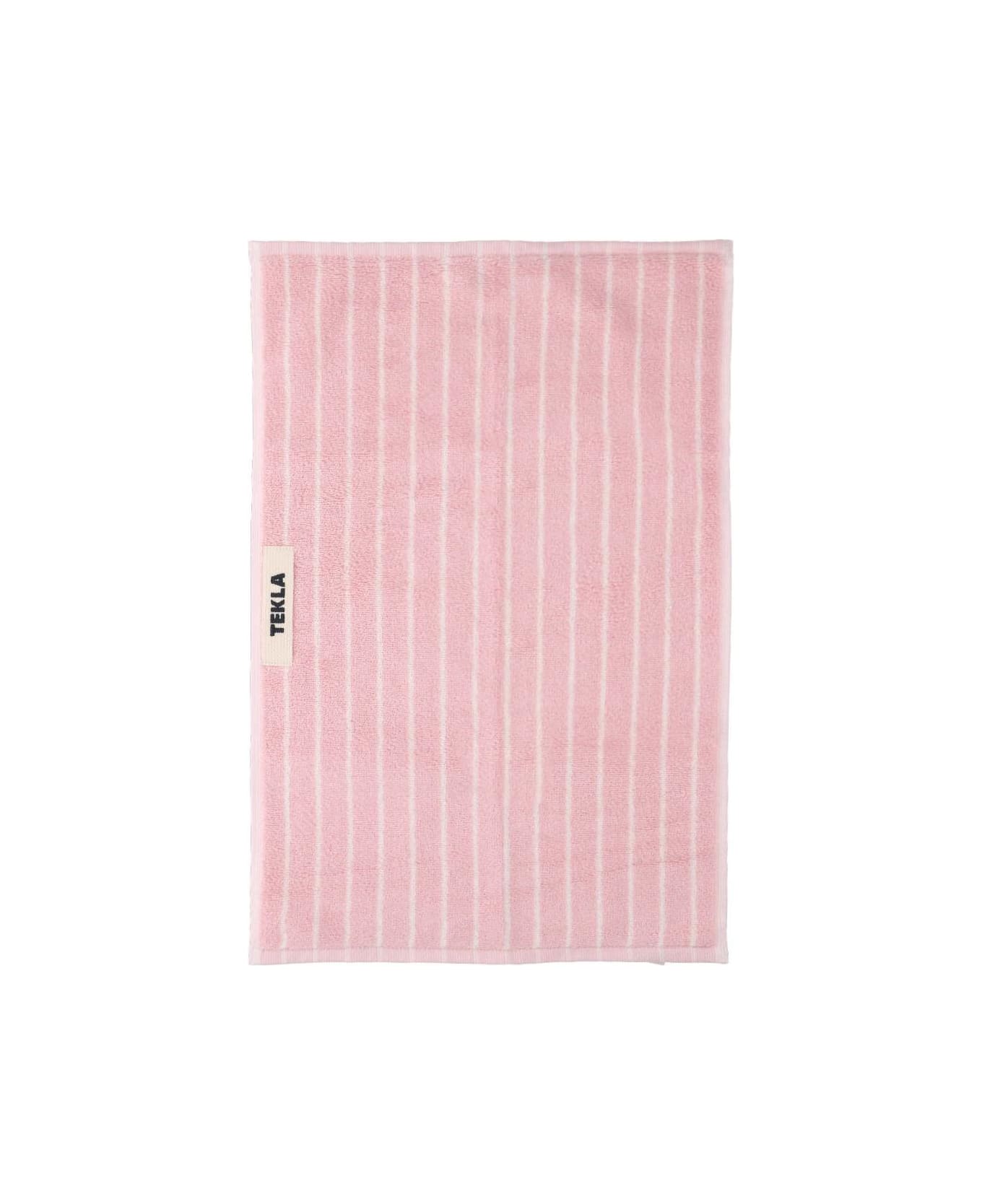 Tekla Guest Towel - Shaded Pink Stripes