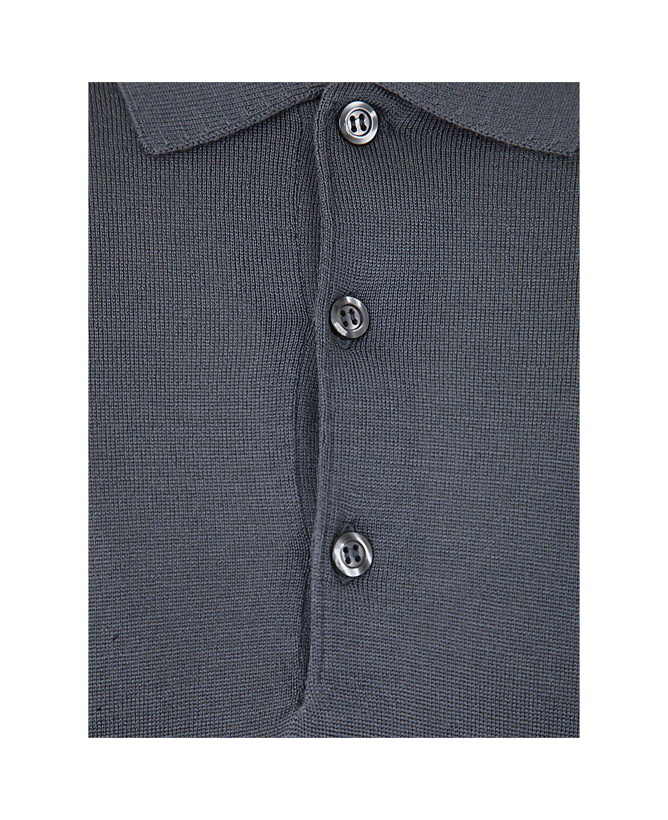 John Smedley Cotswold Long Sleeves Shirt - Slate Grey