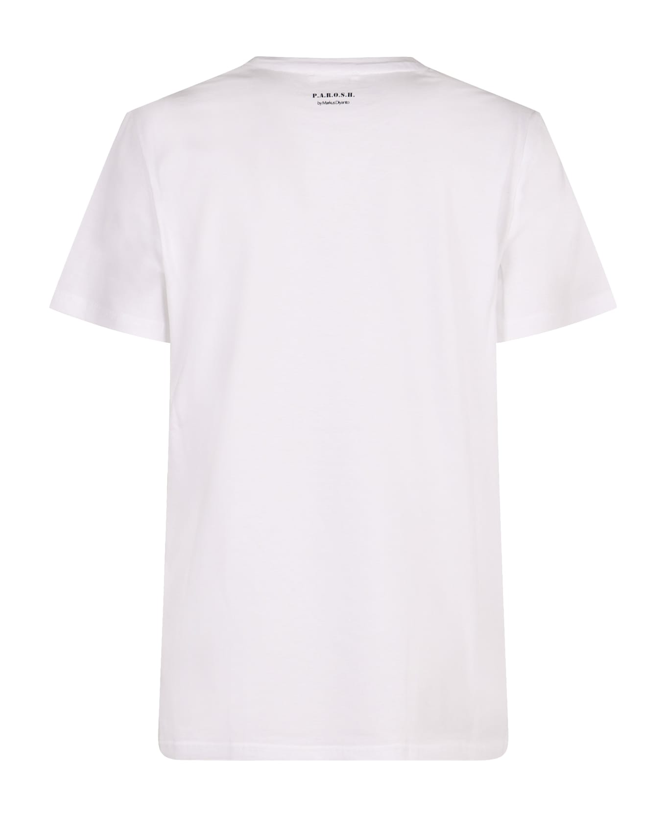 Parosh Cotton Crew-neck T-shirt - White
