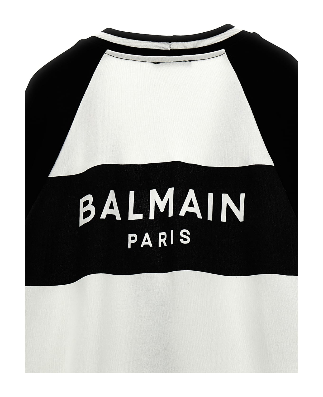 Balmain Logo Cardigan - White/Black