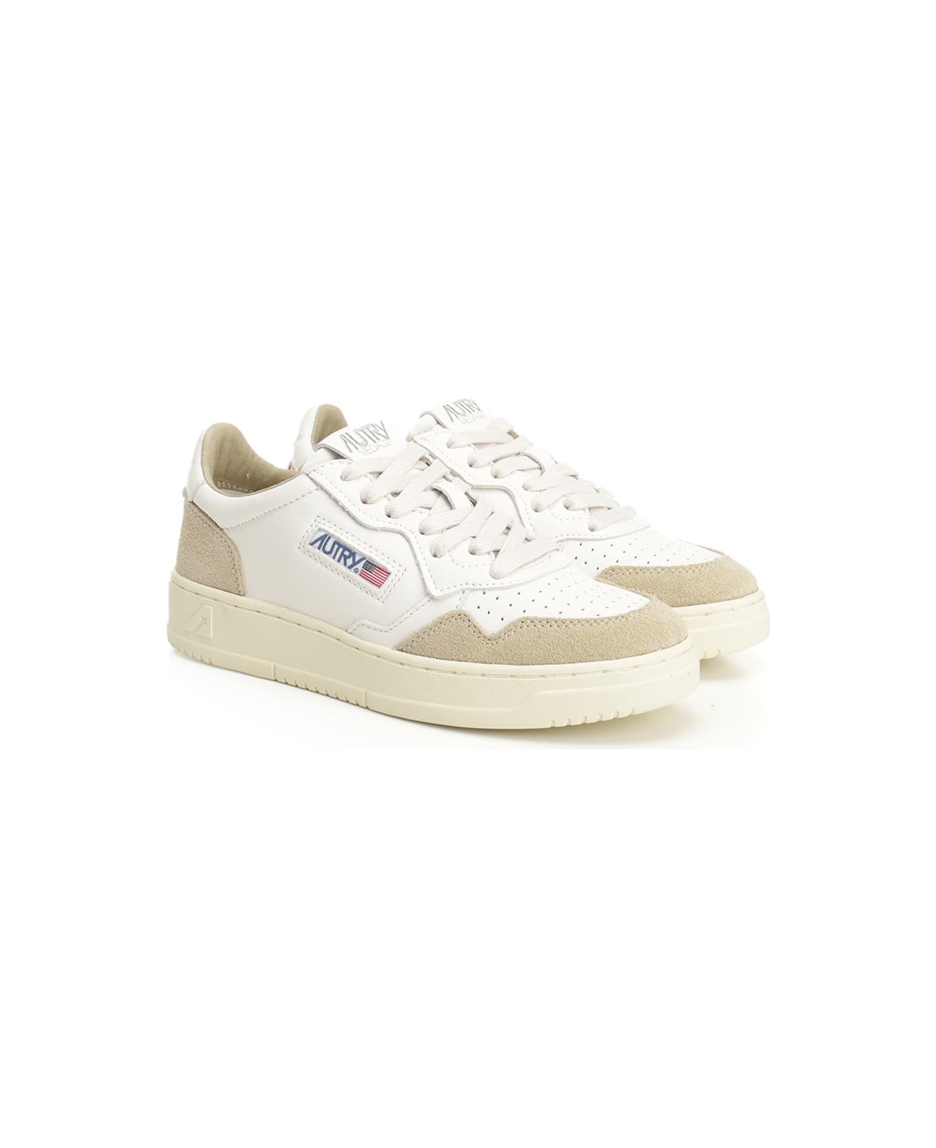 Autry 'medalist Low' Sneaker - WHITE/NEUTRALS