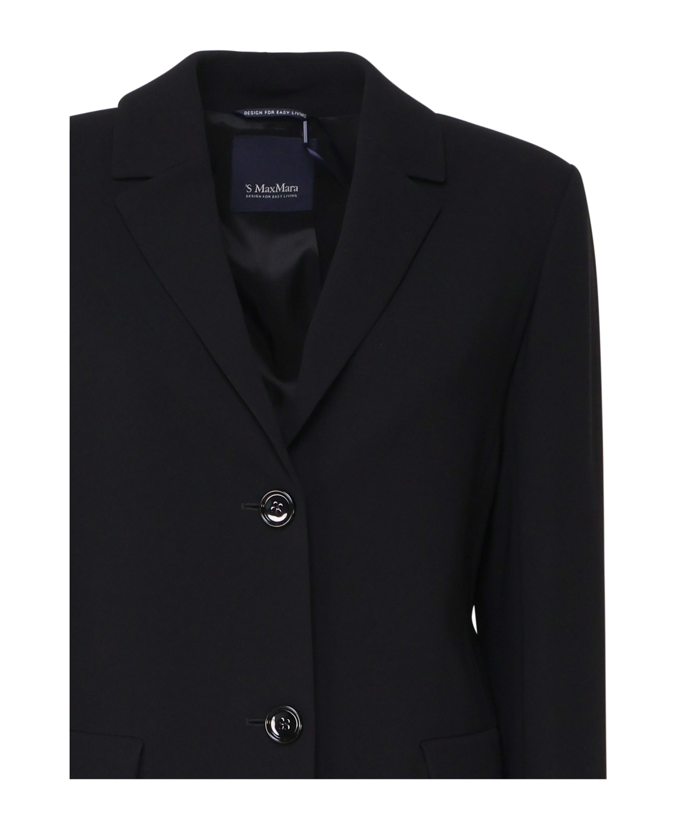 
S Max Mara Undici Single-breasted Jacket - Black
