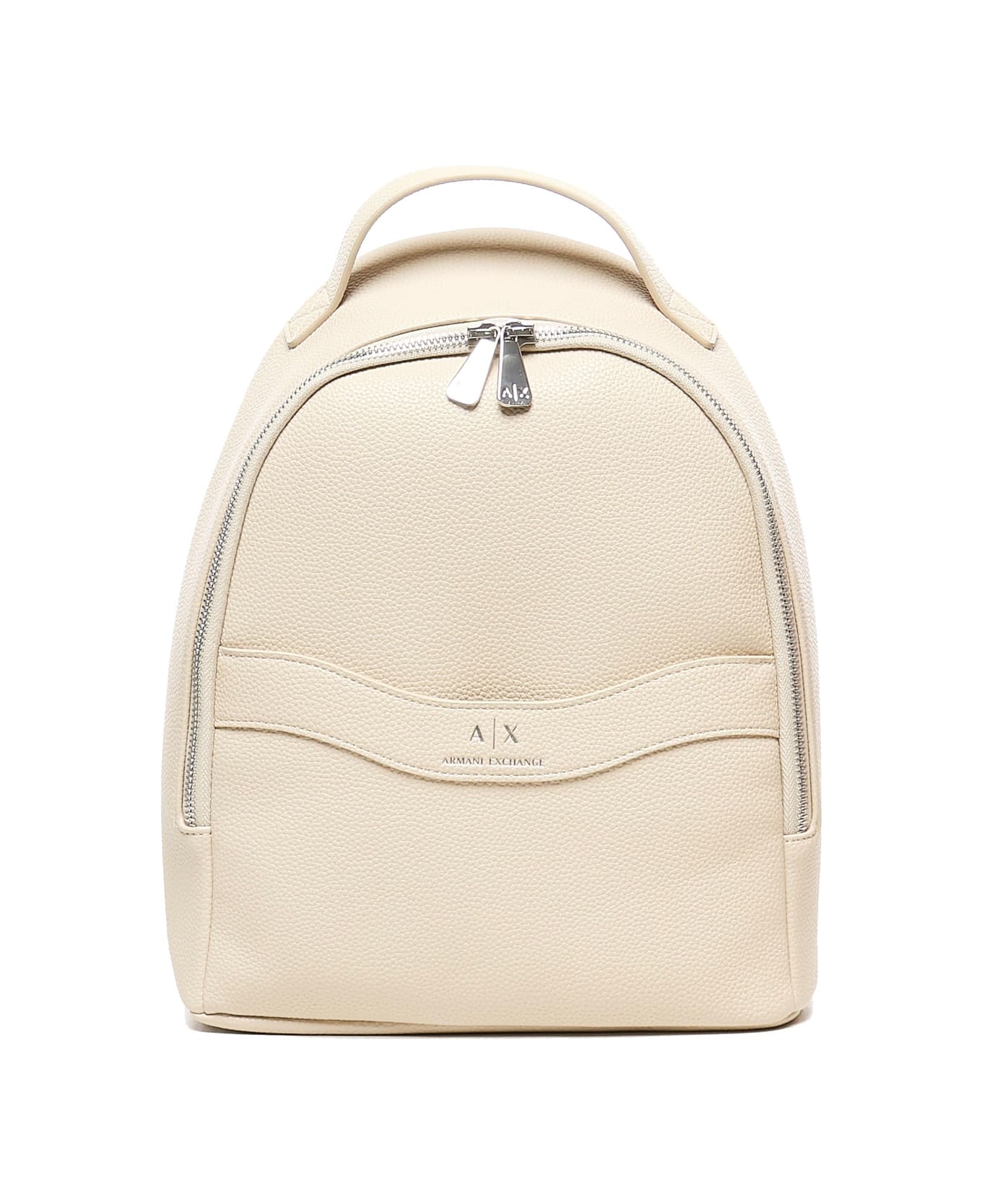 Armani Exchange Wave Backpack With Logo - White