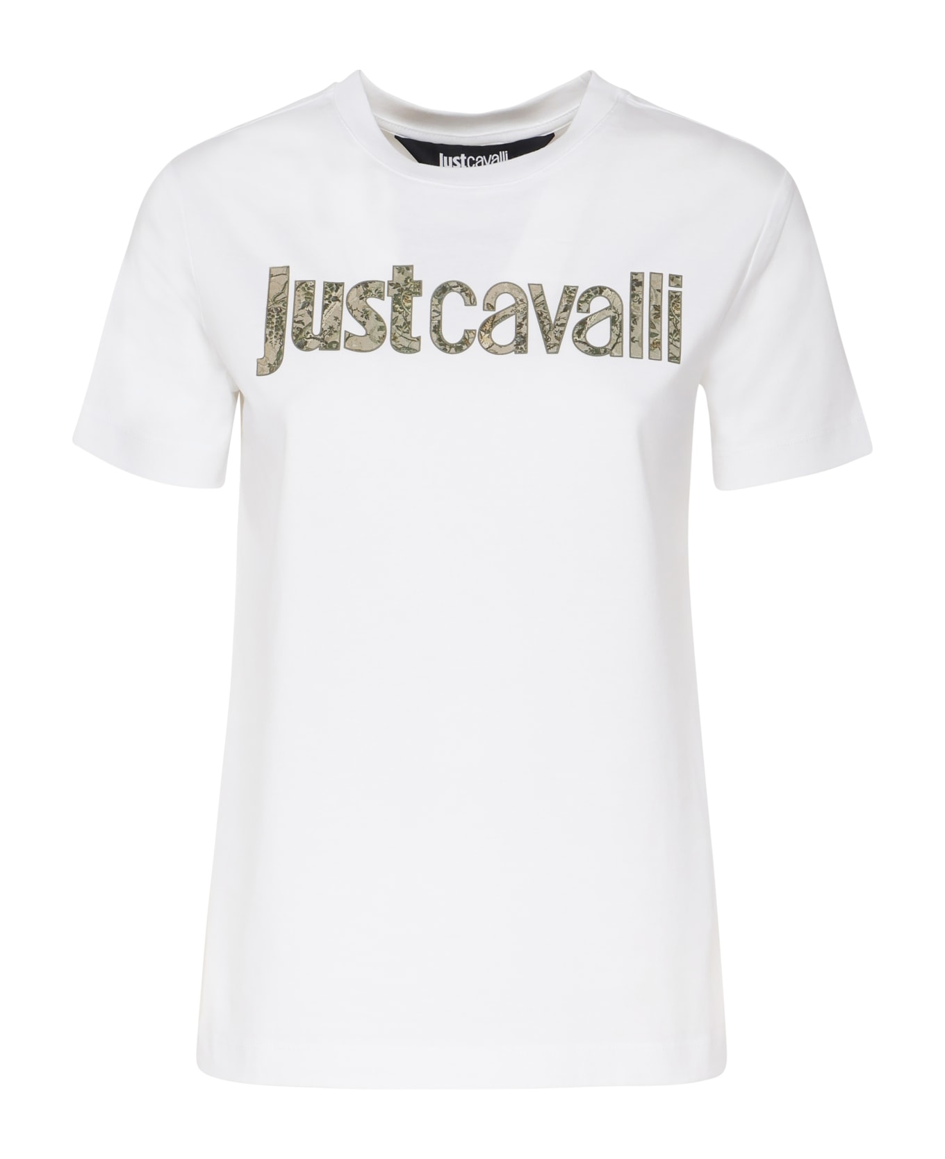 Just Cavalli T-shirt In Cotton - White