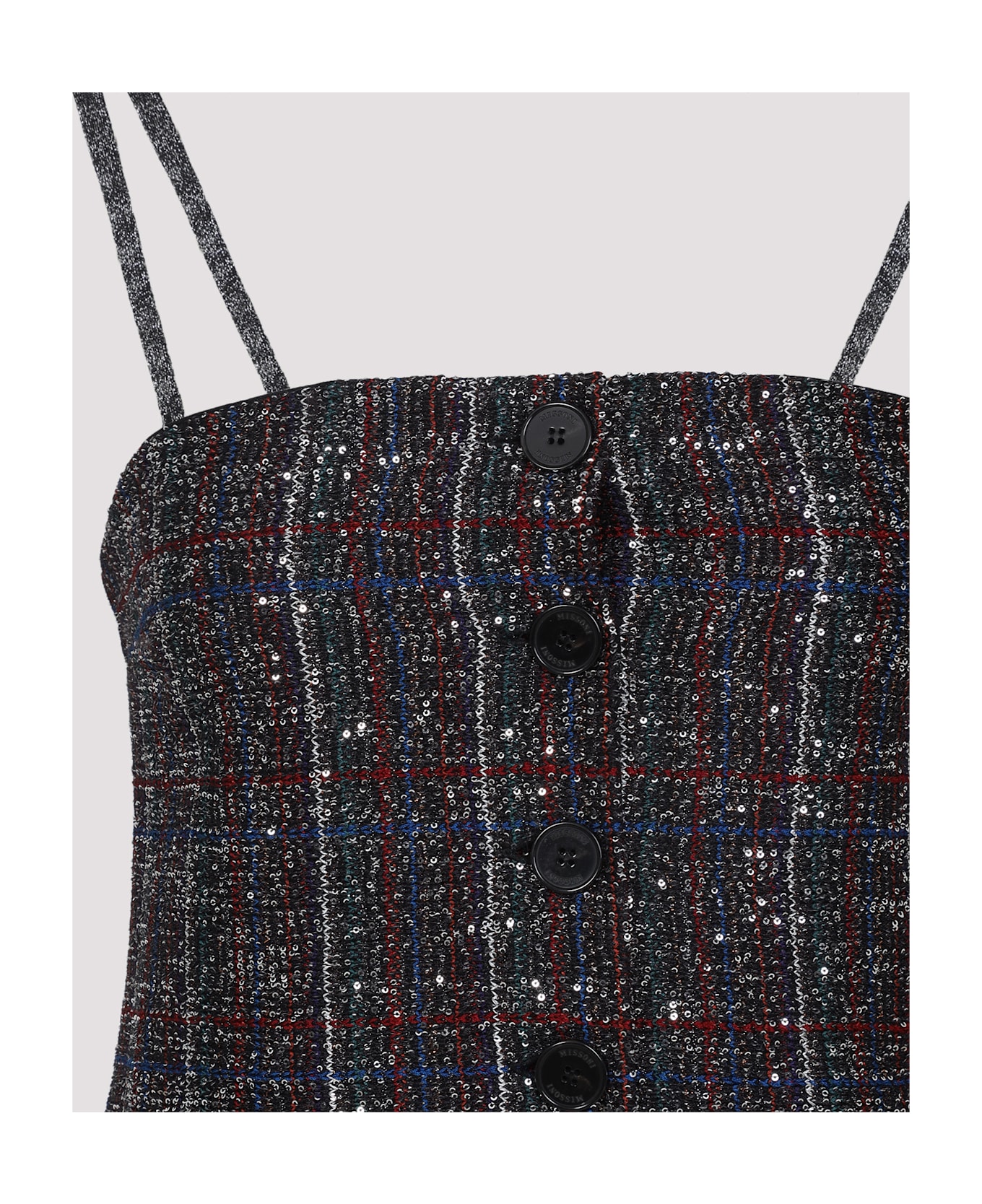 Missoni Short Dress - Black Red Blue