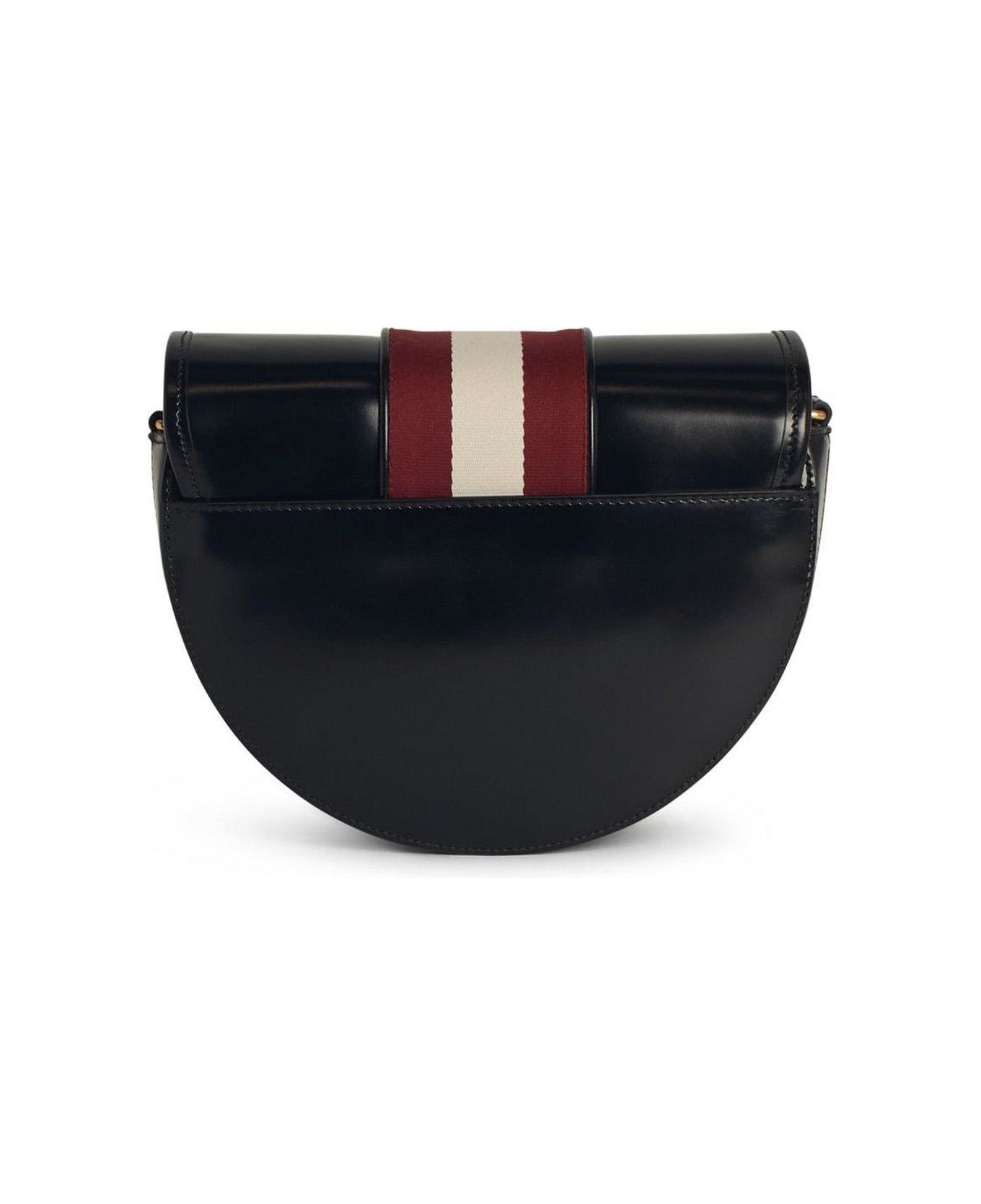 Bally Logo Printed Shoulder Bag - BLACK