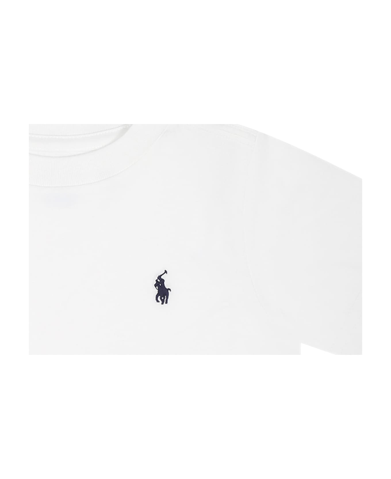 Ralph Lauren White T-shirt For Boy With Pony Logo - White