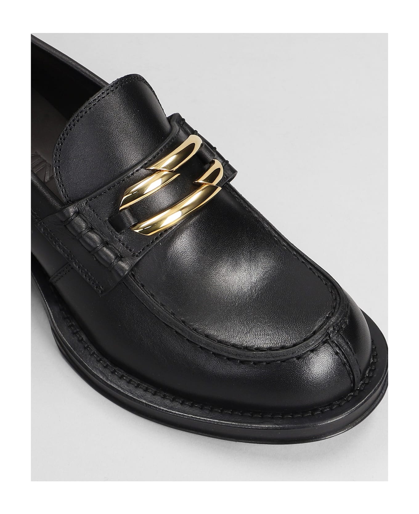 Lanvin Loafers In Black Leather - Black