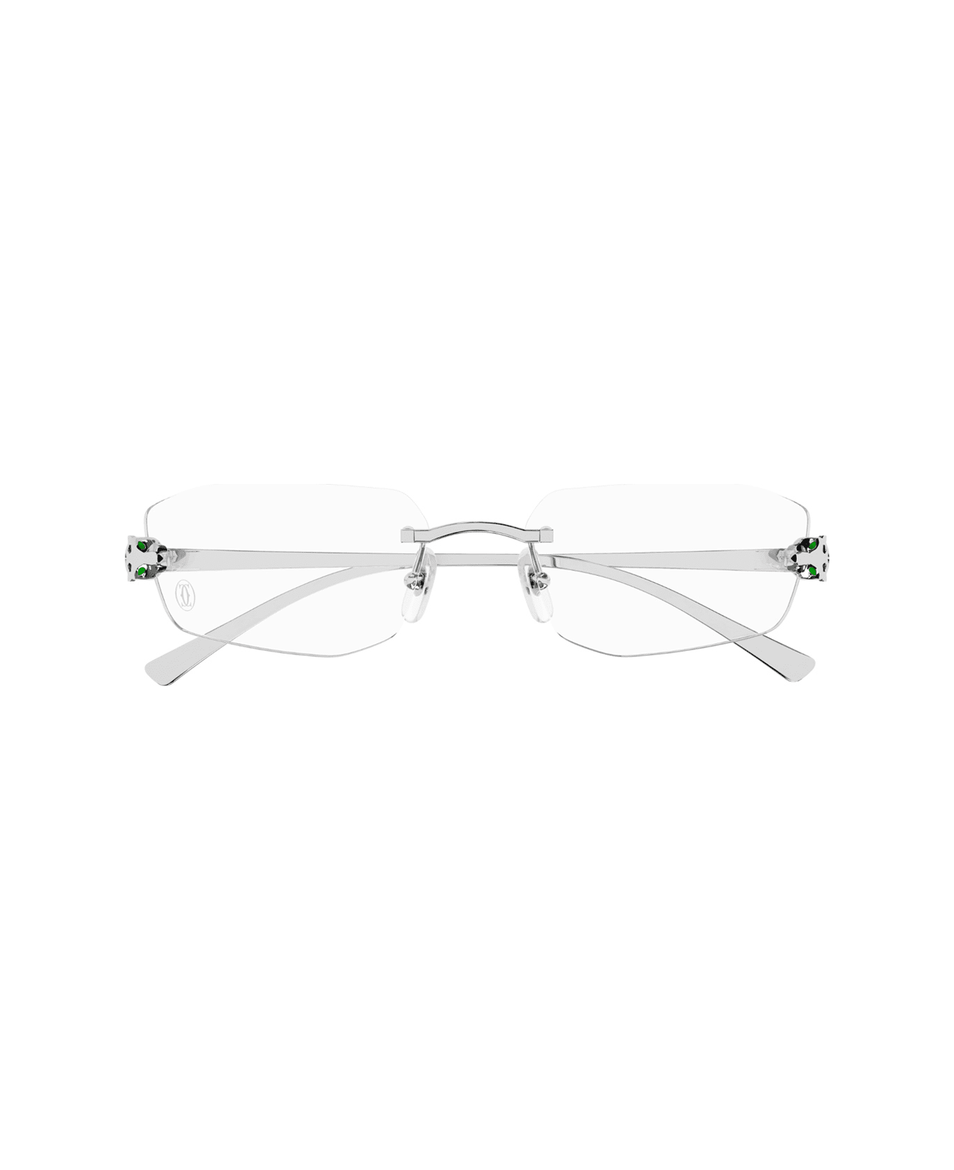 Cartier Eyewear Ct0494o Panthère De Cartier 002 Silver Glasses - Argento