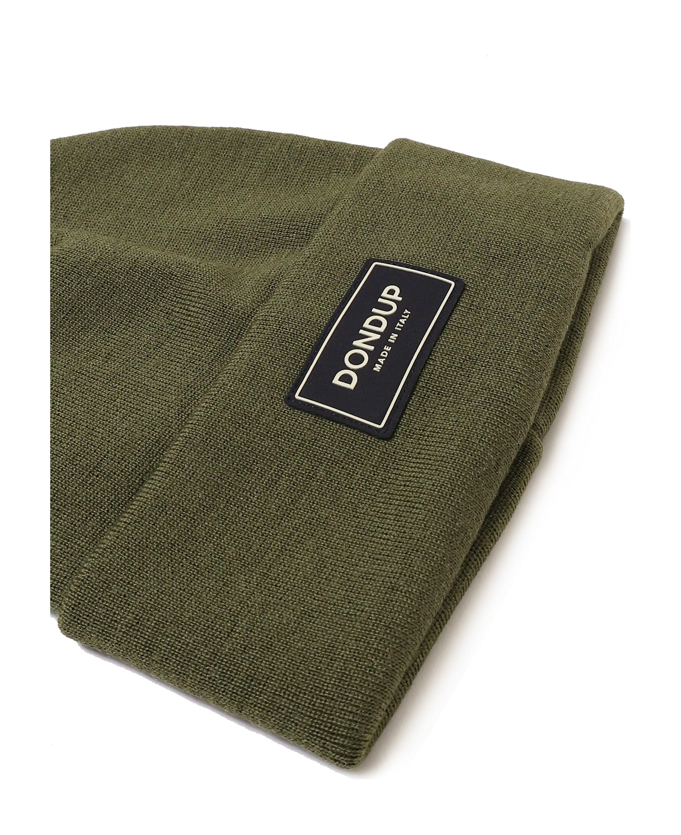 Dondup Beanie In Blended Wool - ARMY