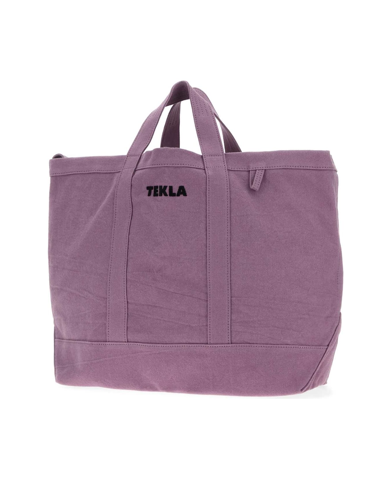 Tekla Lilac Canvas Shopping Bag - PORT