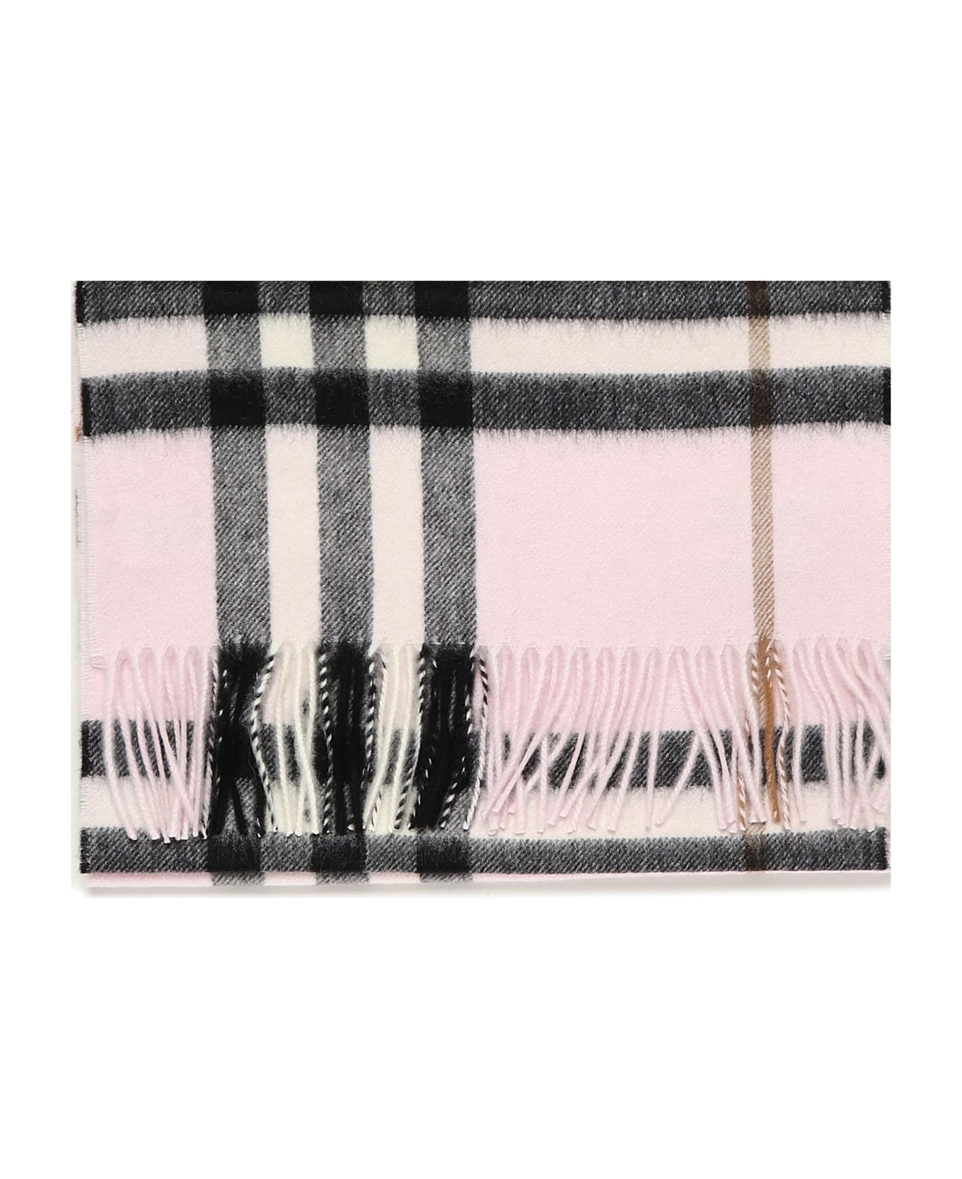 Burberry Cashmere Check Scarf - Pink